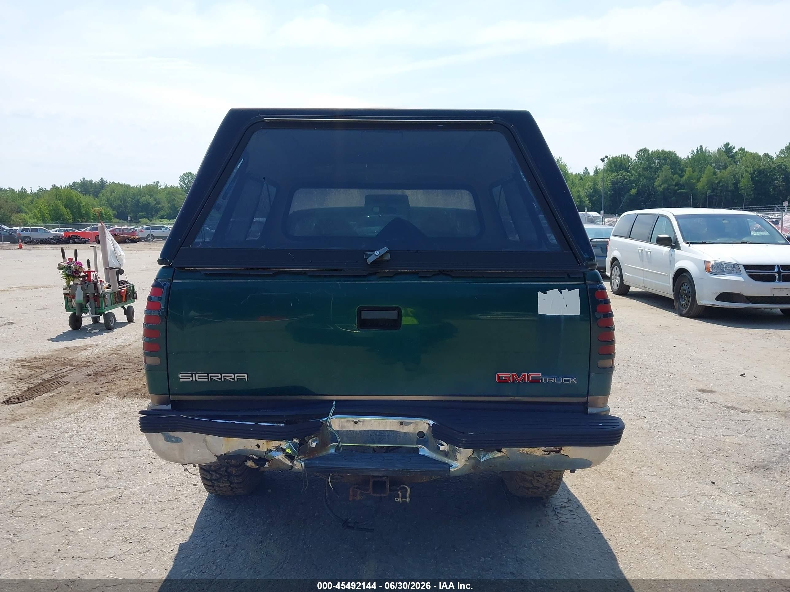 1996 Gmc Sierra K1500 Зеленый vin: 2GTEK19R7T1557813