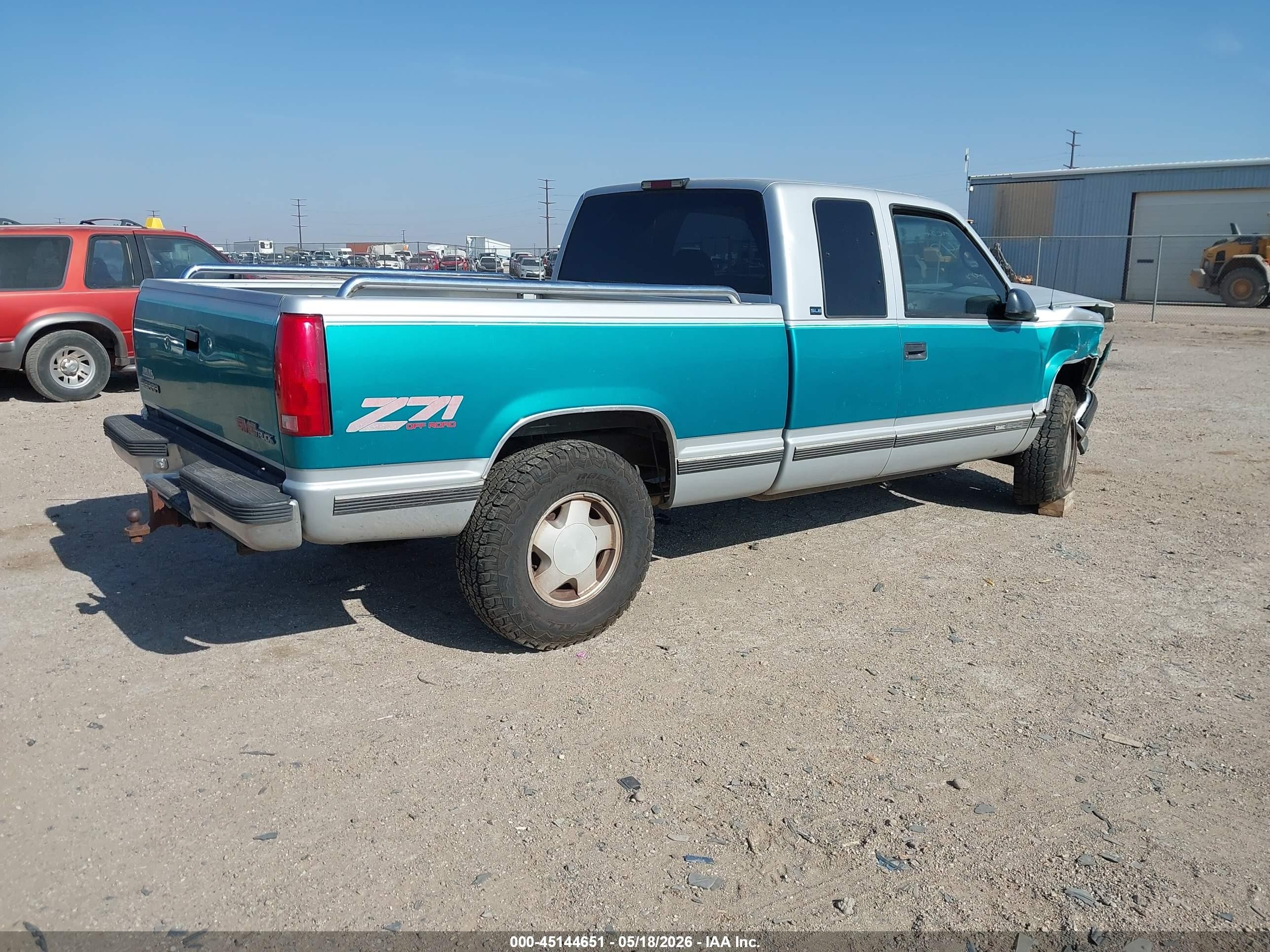 1996 Gmc Sierra K1500 Green vin: 2GTEK19R9T1515143