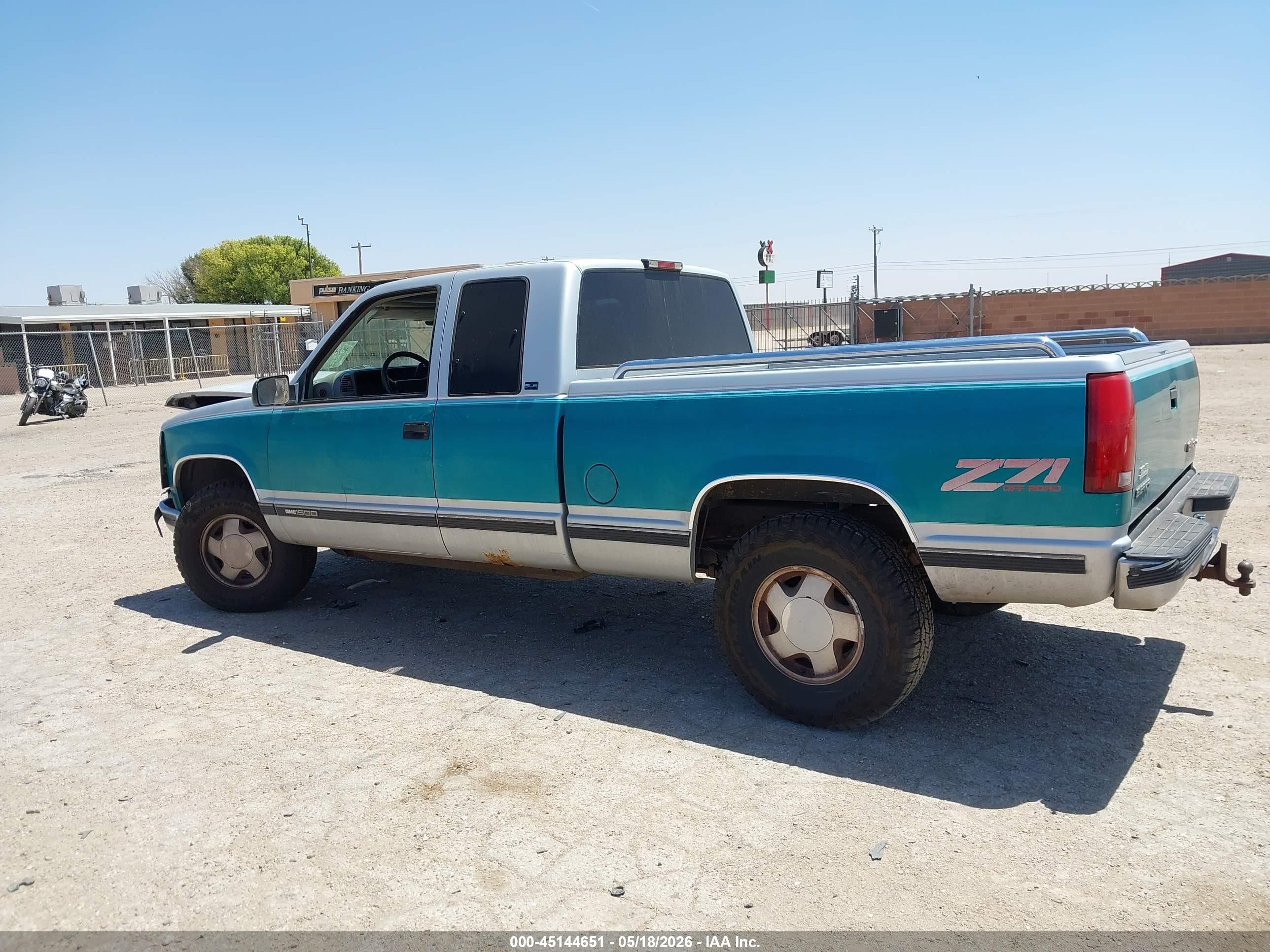 1996 Gmc Sierra K1500 Green vin: 2GTEK19R9T1515143