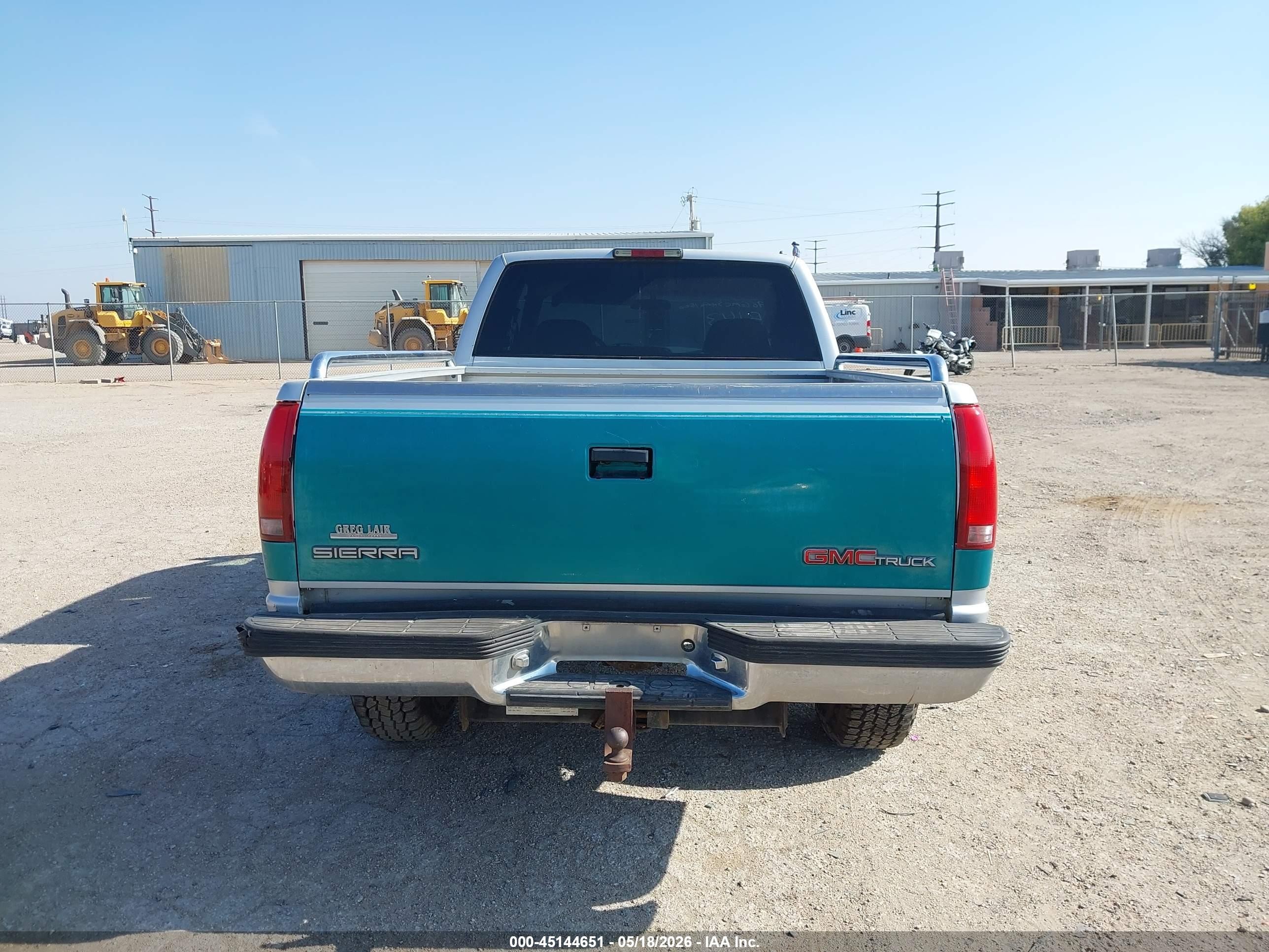 1996 Gmc Sierra K1500 Green vin: 2GTEK19R9T1515143