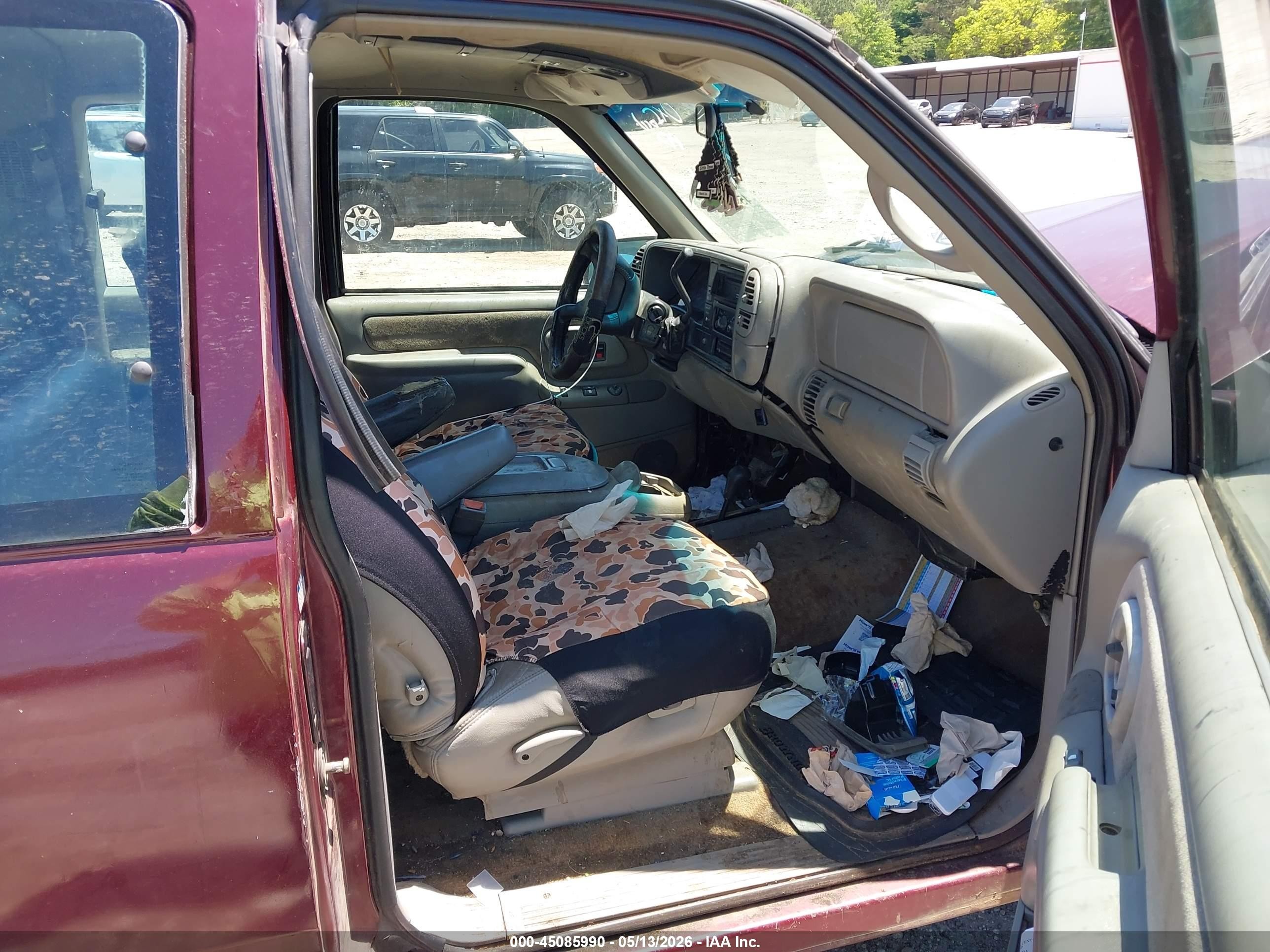 1997 Gmc Sierra 1500 Sl Wideside Темно-бордовый vin: 2GTEK19R9V1510933
