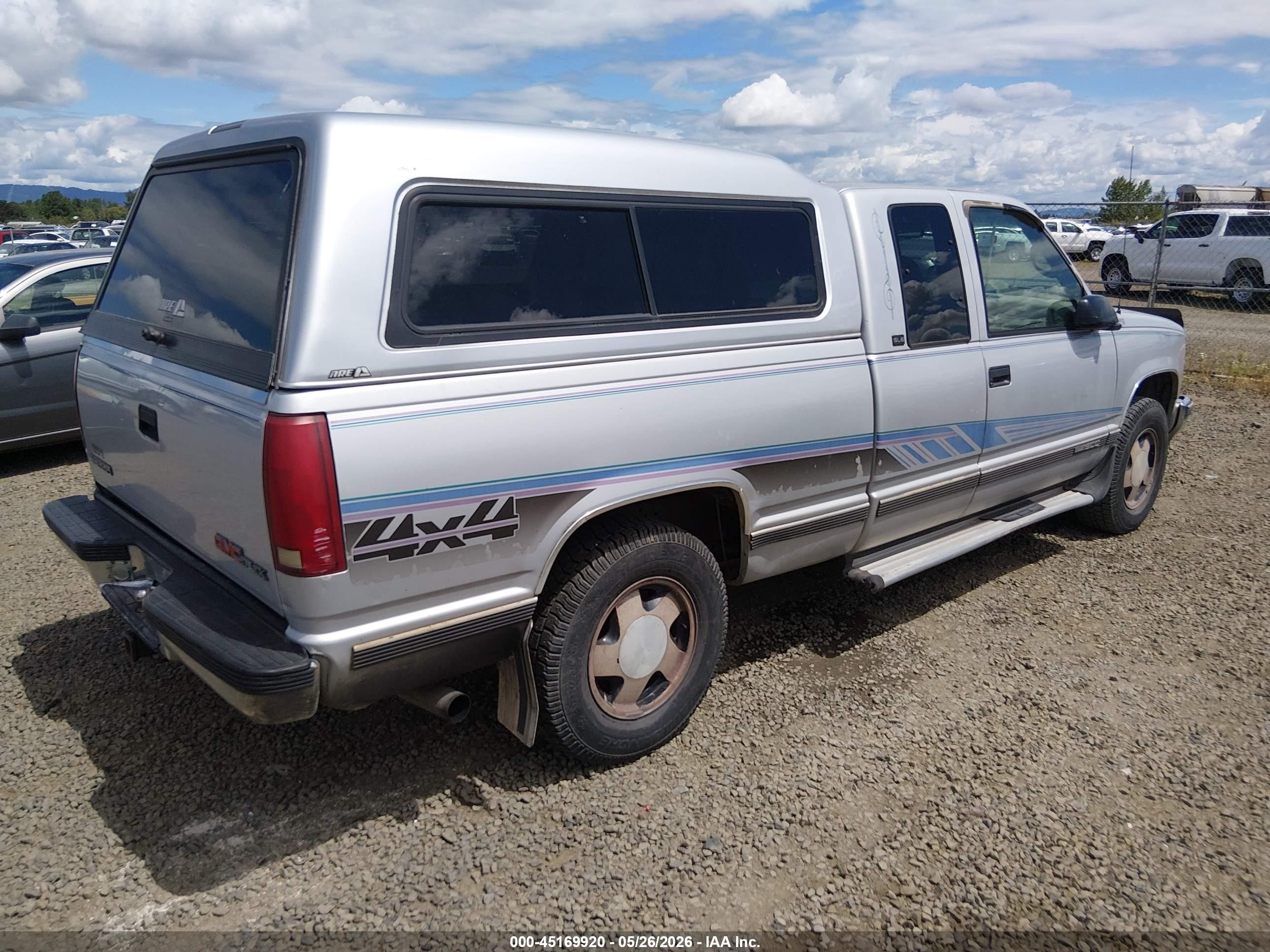 1996 Gmc Sierra K1500 Silver vin: 2GTEK19S2T1507971