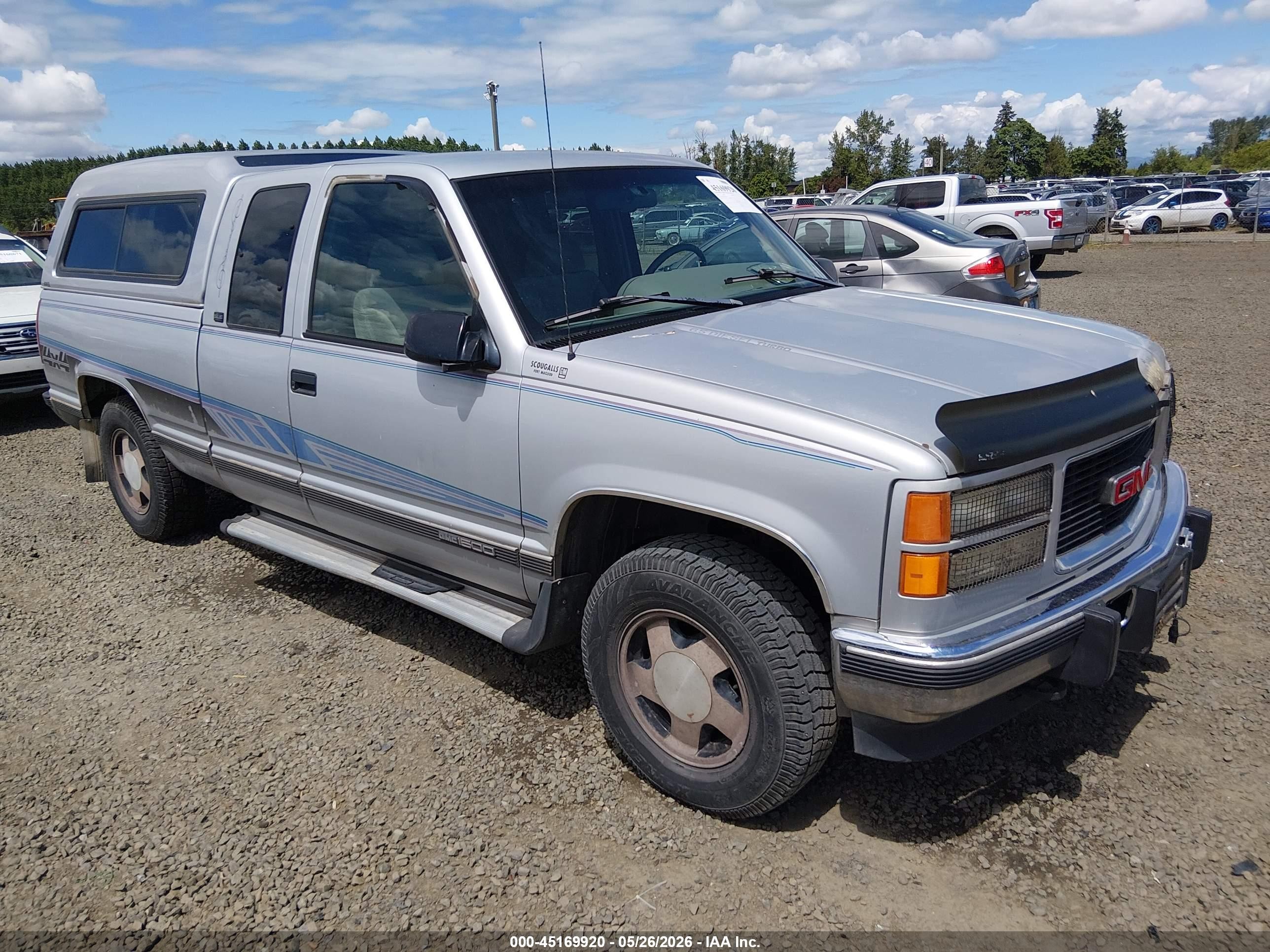 1996 Gmc Sierra K1500 Silver vin: 2GTEK19S2T1507971
