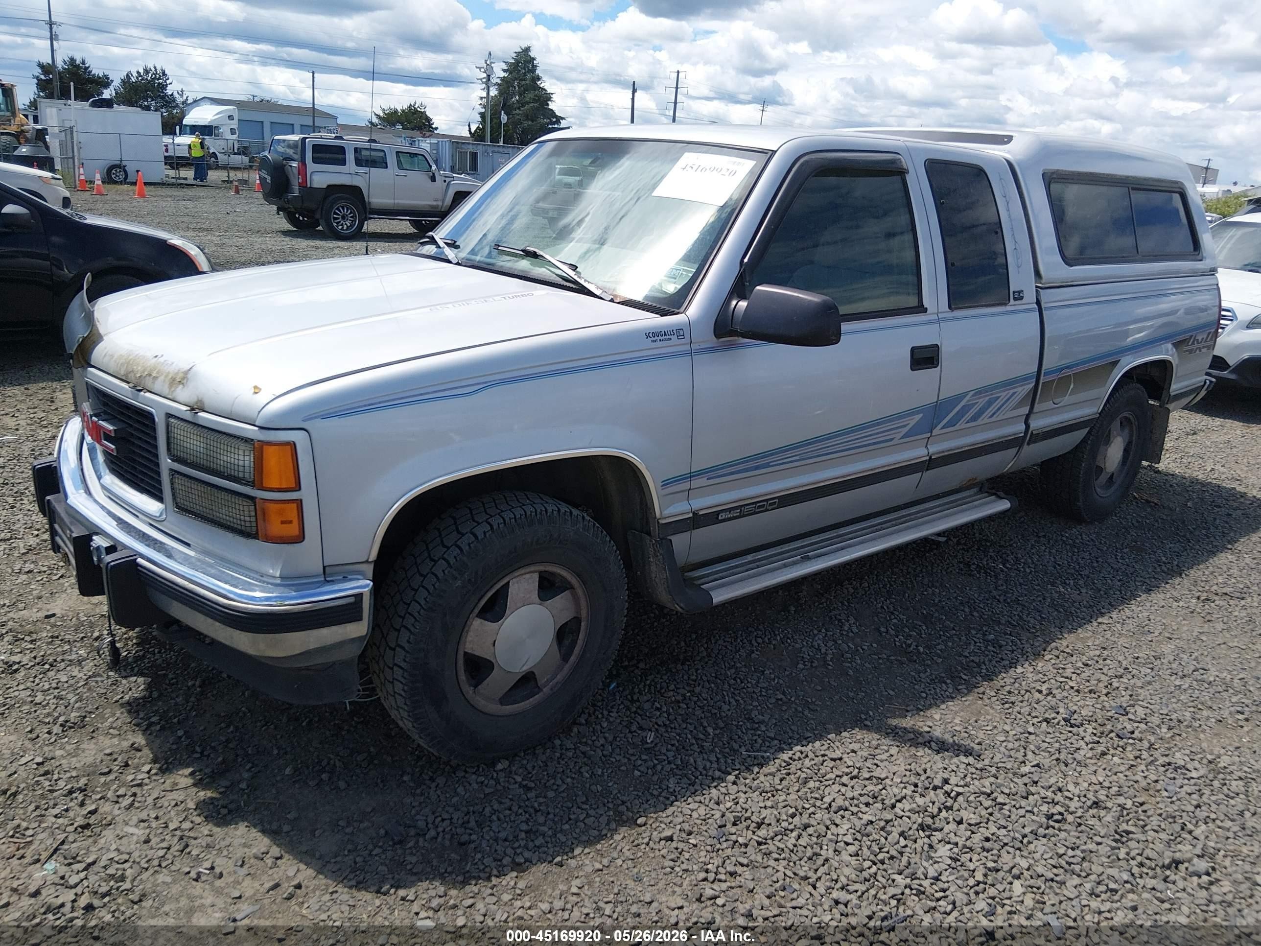 1996 Gmc Sierra K1500 Silver vin: 2GTEK19S2T1507971