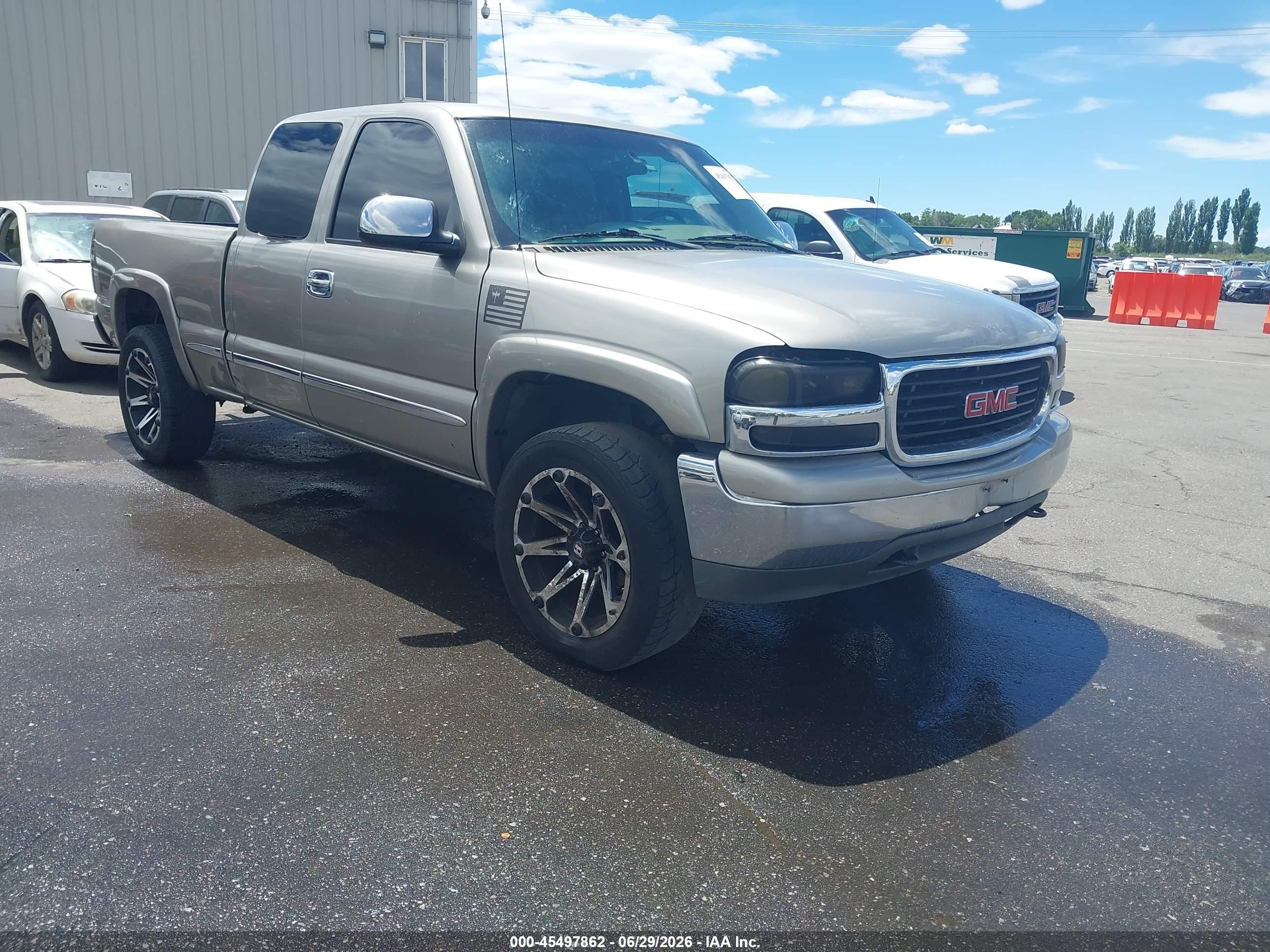 2002 Gmc Sierra 1500 Sle Silver vin: 2GTEK19T021211564