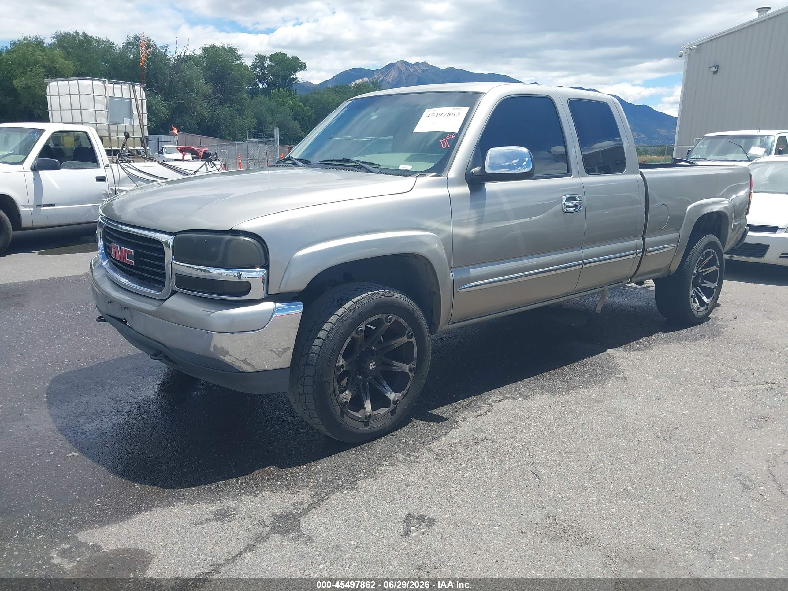 2002 Gmc Sierra 1500 Sle Silver vin: 2GTEK19T021211564