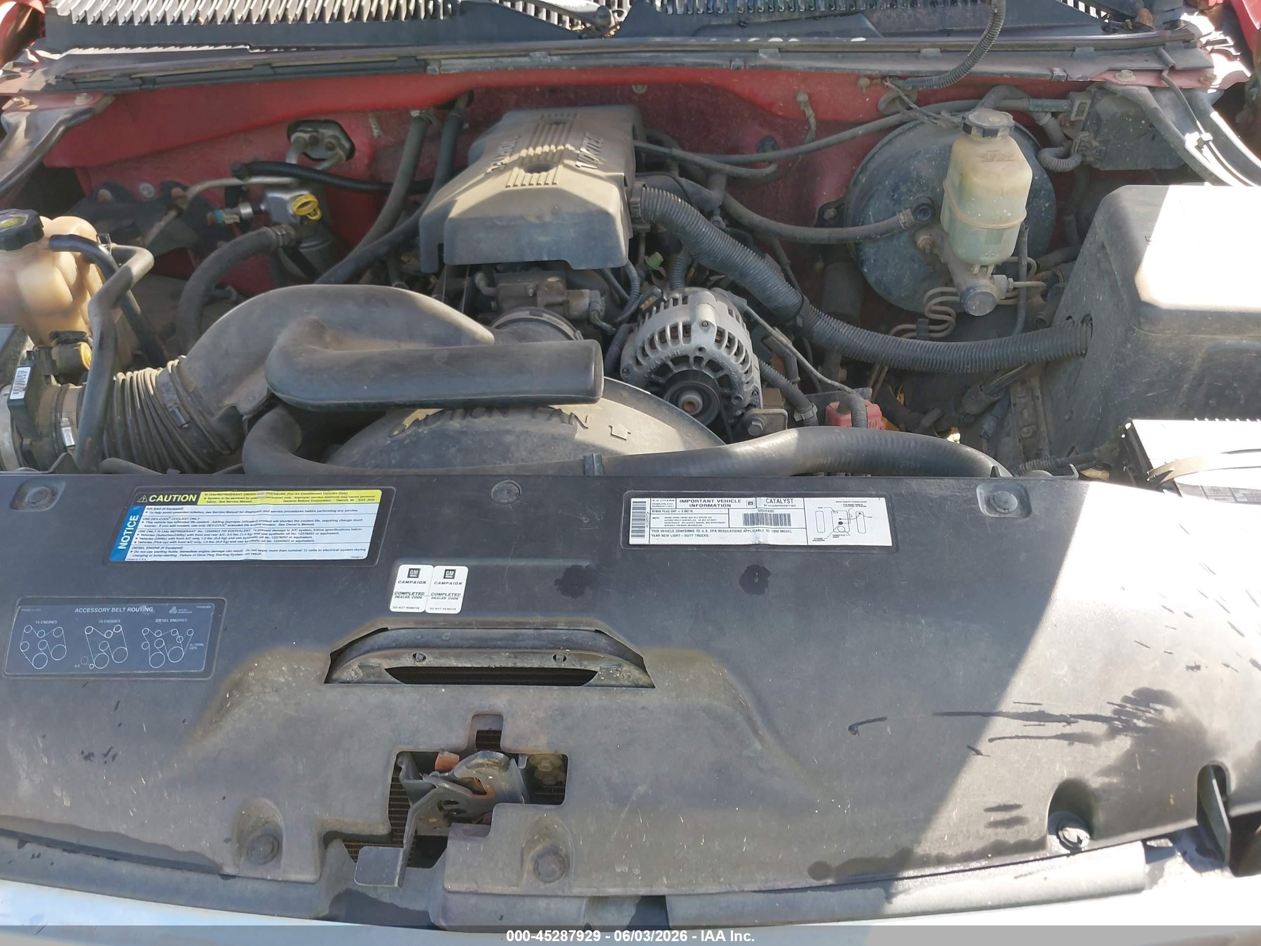 1999 Gmc Sierra 1500 Sle Red vin: 2GTEK19T0X1545973