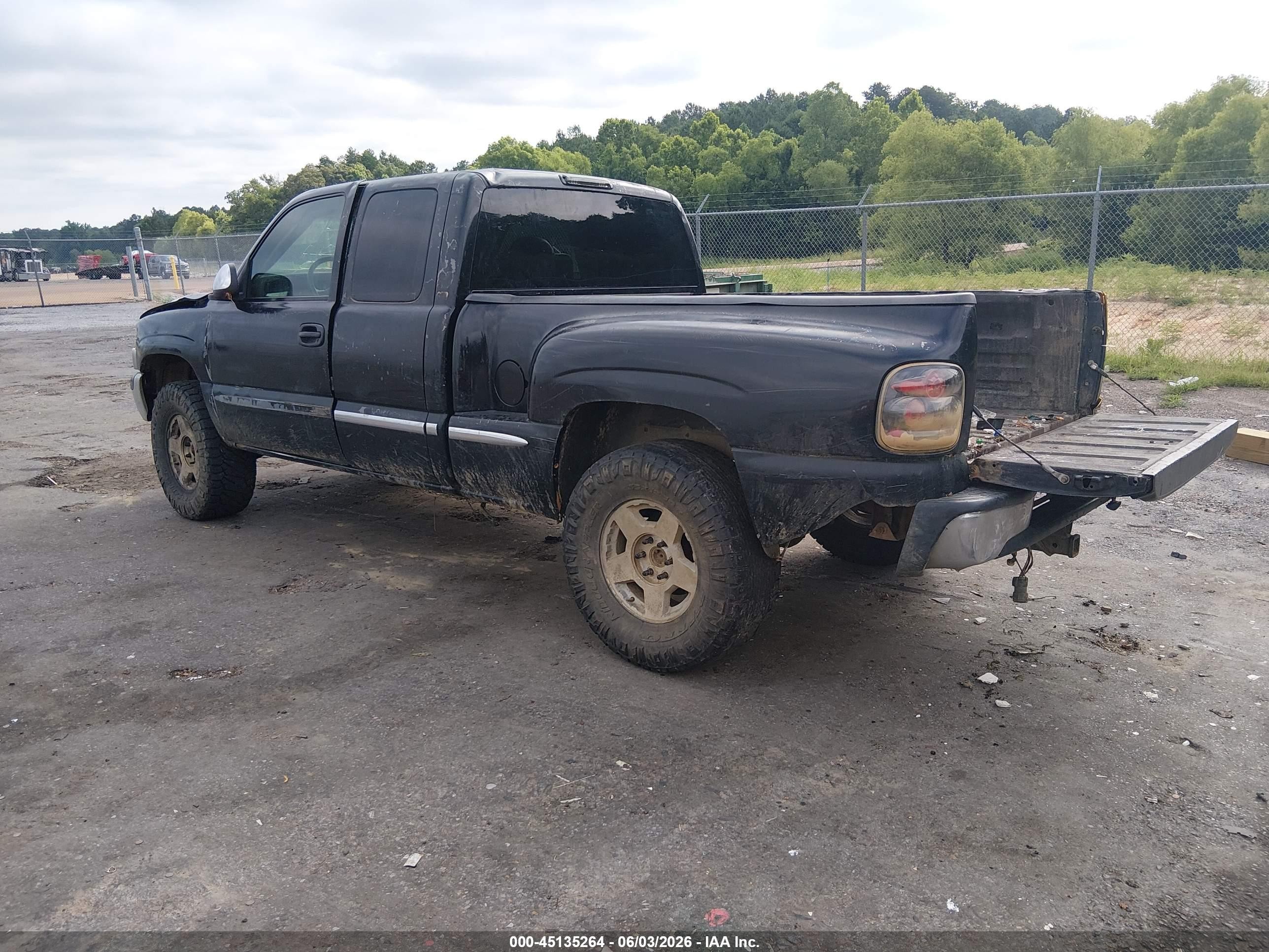 2001 Gmc Sierra 1500 Sle Black vin: 2GTEK19T111209238