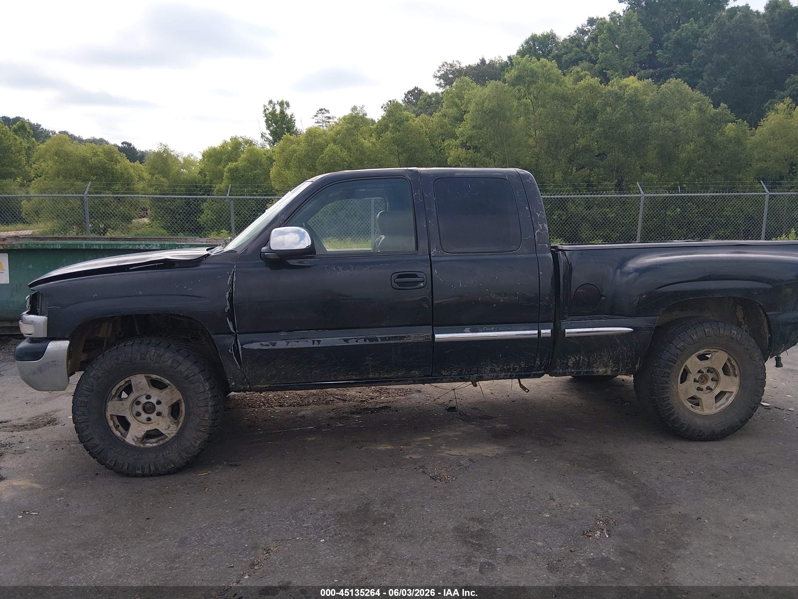 2001 Gmc Sierra 1500 Sle Black vin: 2GTEK19T111209238