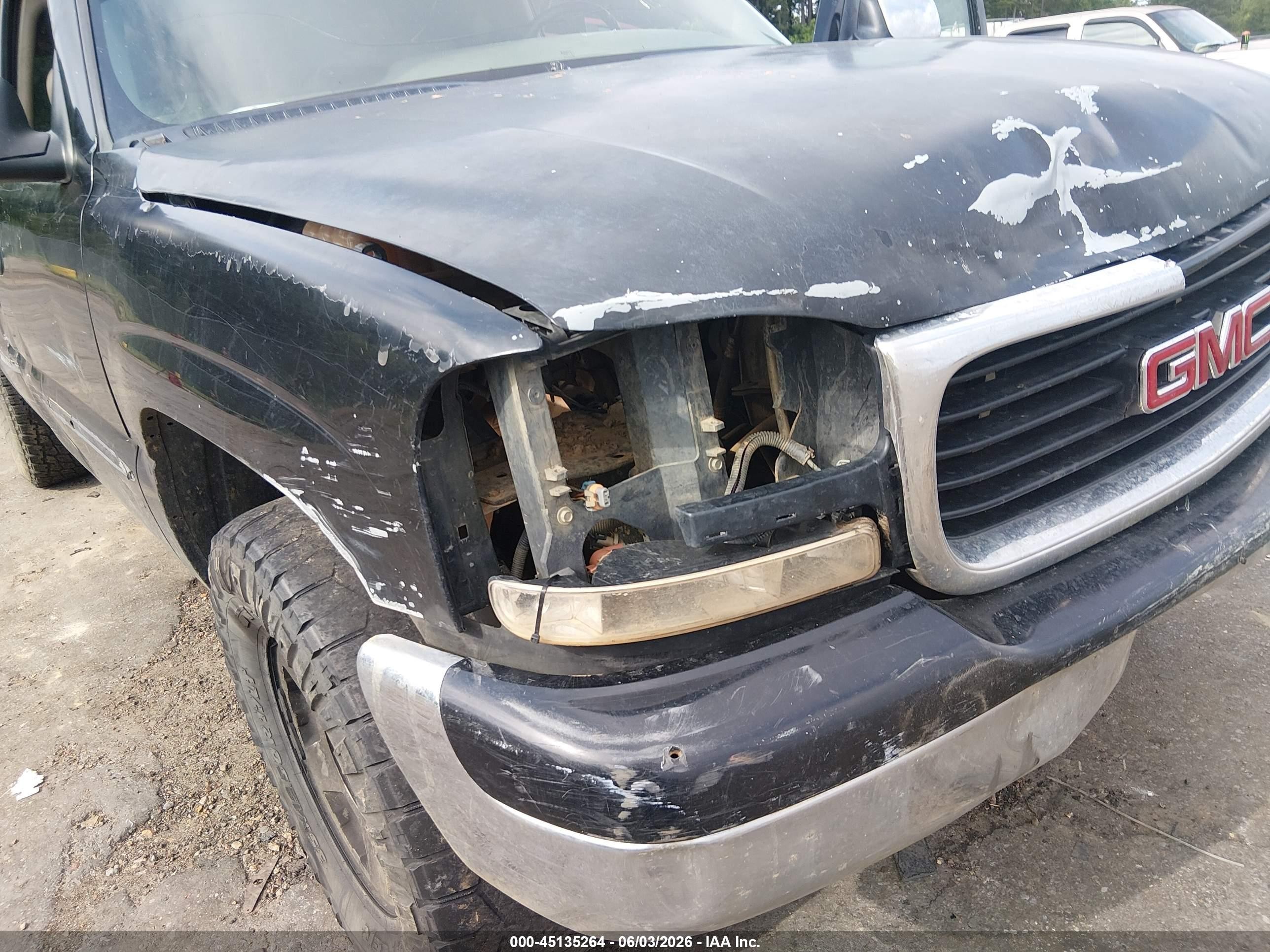 2001 Gmc Sierra 1500 Sle Black vin: 2GTEK19T111209238