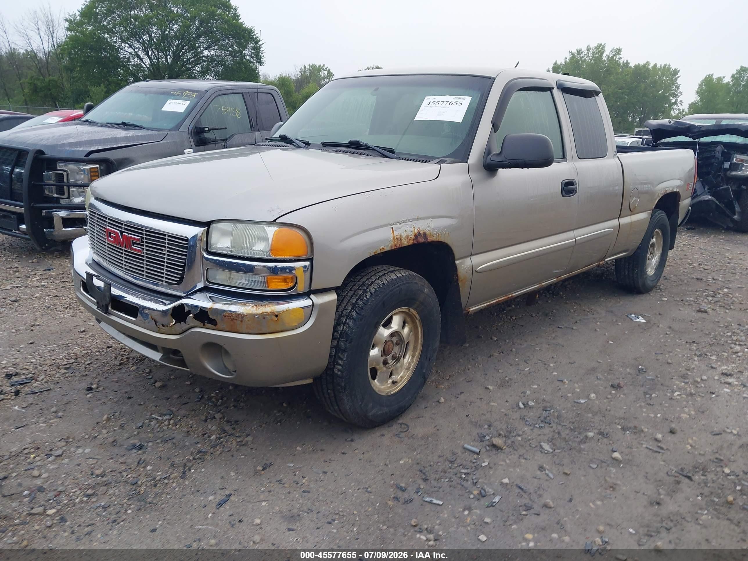 2003 Gmc Sierra 1500 Sle Cream vin: 2GTEK19T131285576