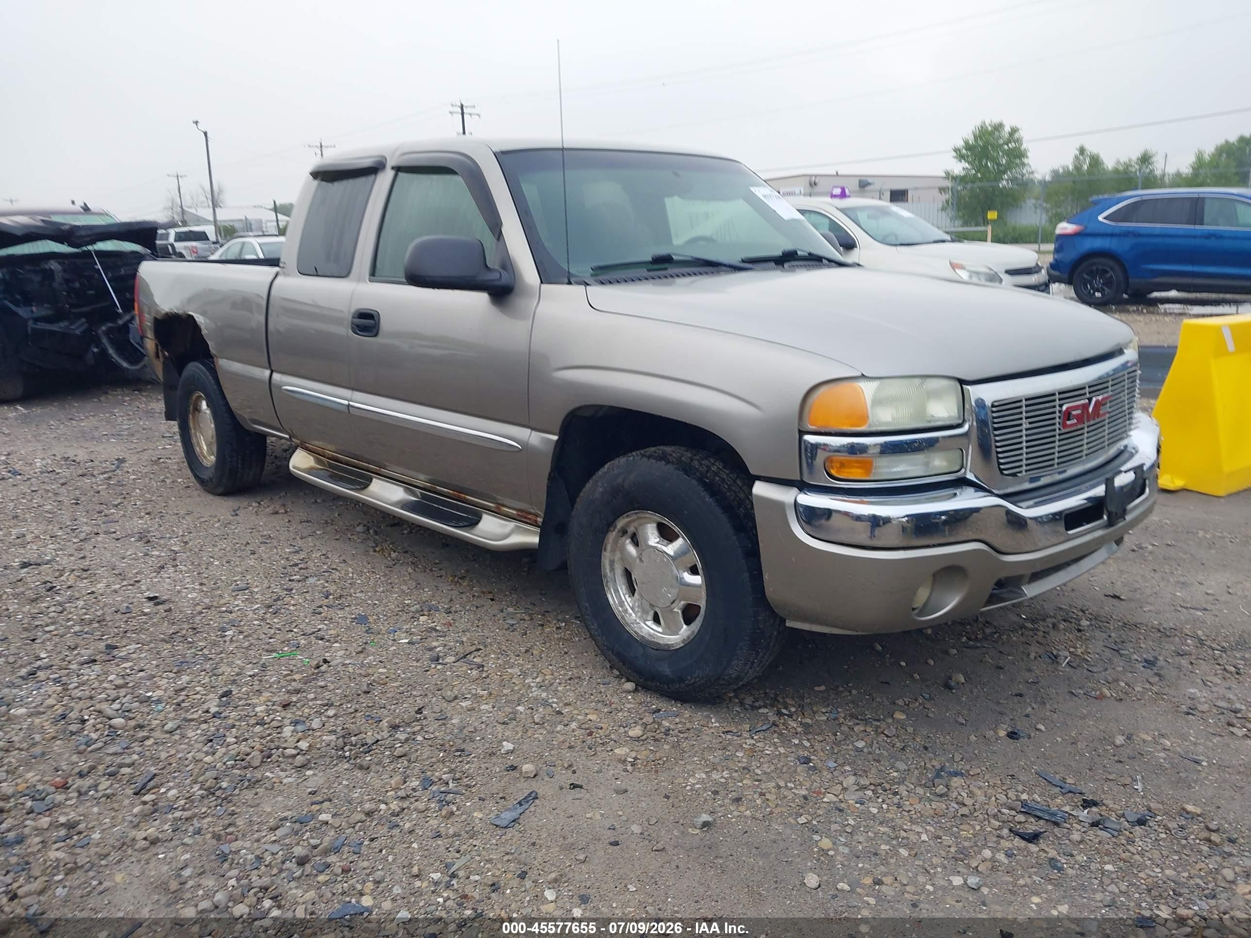 2003 Gmc Sierra 1500 Sle Cream vin: 2GTEK19T131285576