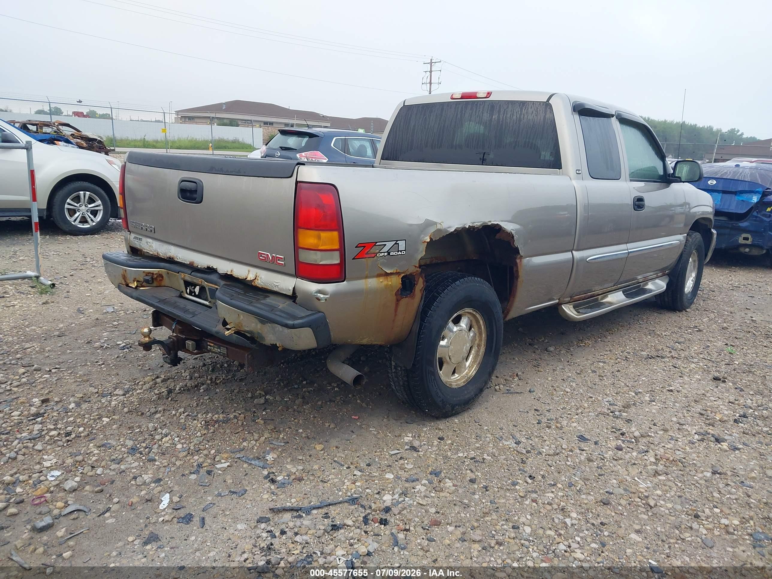 2003 Gmc Sierra 1500 Sle Cream vin: 2GTEK19T131285576