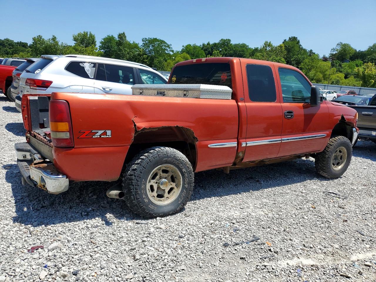 2001 Gmc New Sierra K1500 Orange vin: 2GTEK19T211225643