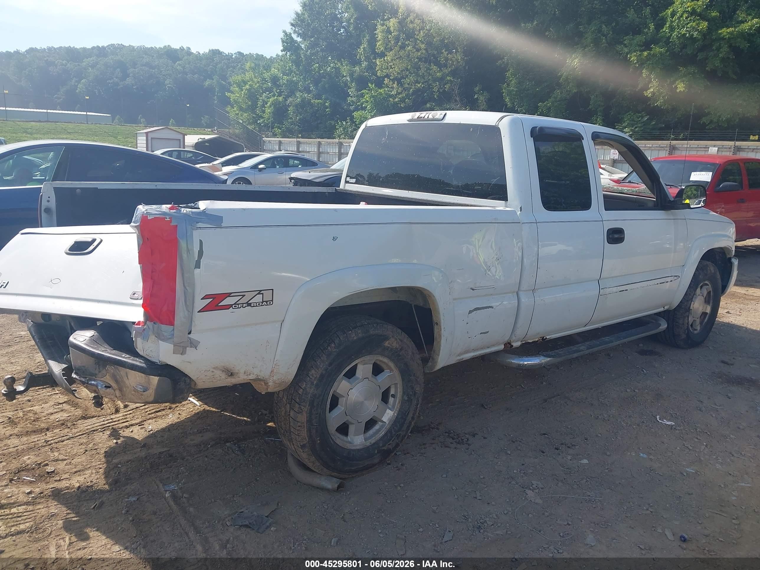 2004 Gmc Sierra 1500 Sle White vin: 2GTEK19T241199646