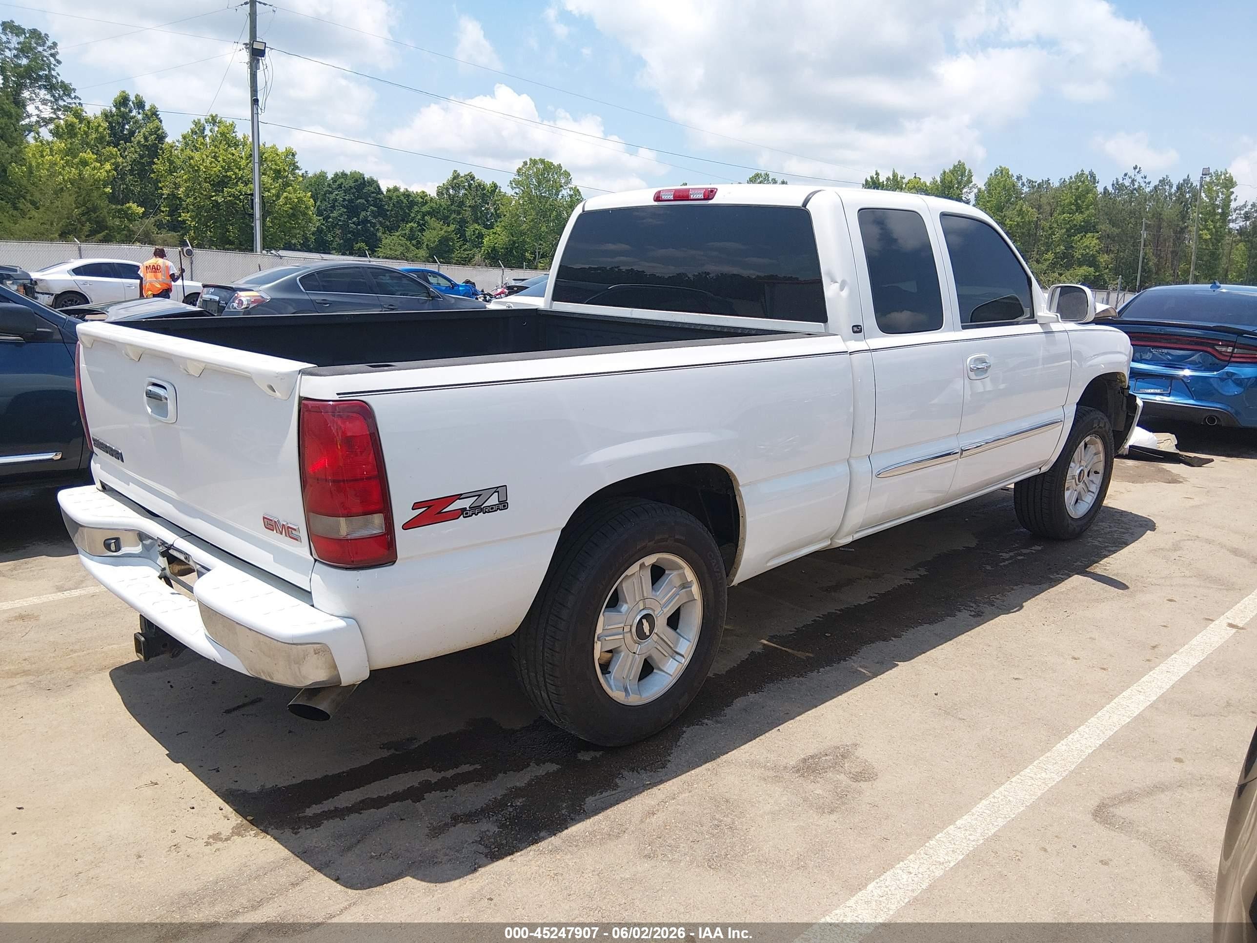 2004 Gmc Sierra 1500 Sle Белый vin: 2GTEK19T241380696