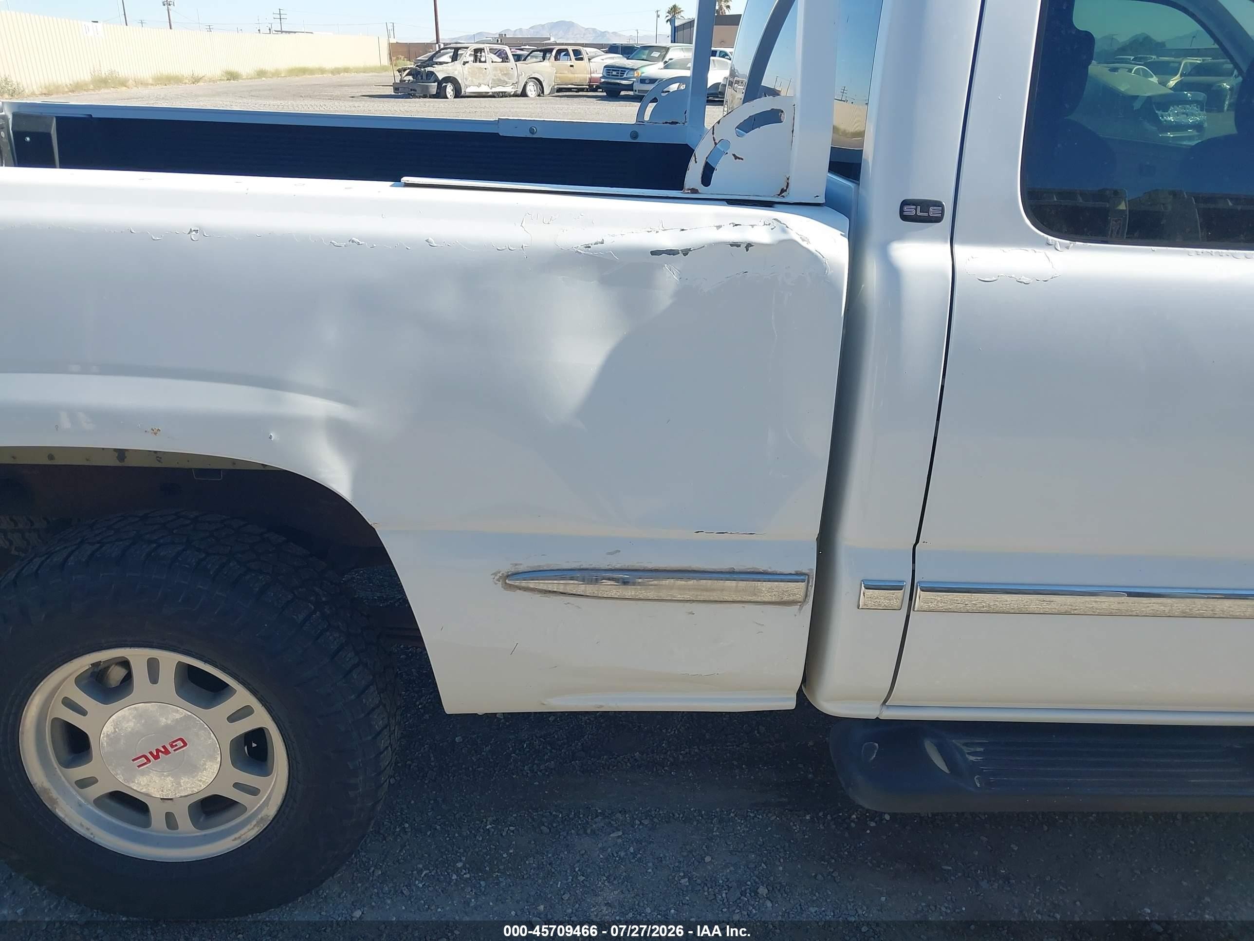 1999 Gmc New Sierra 1500 Sle White vin: 2GTEK19T2X1567523