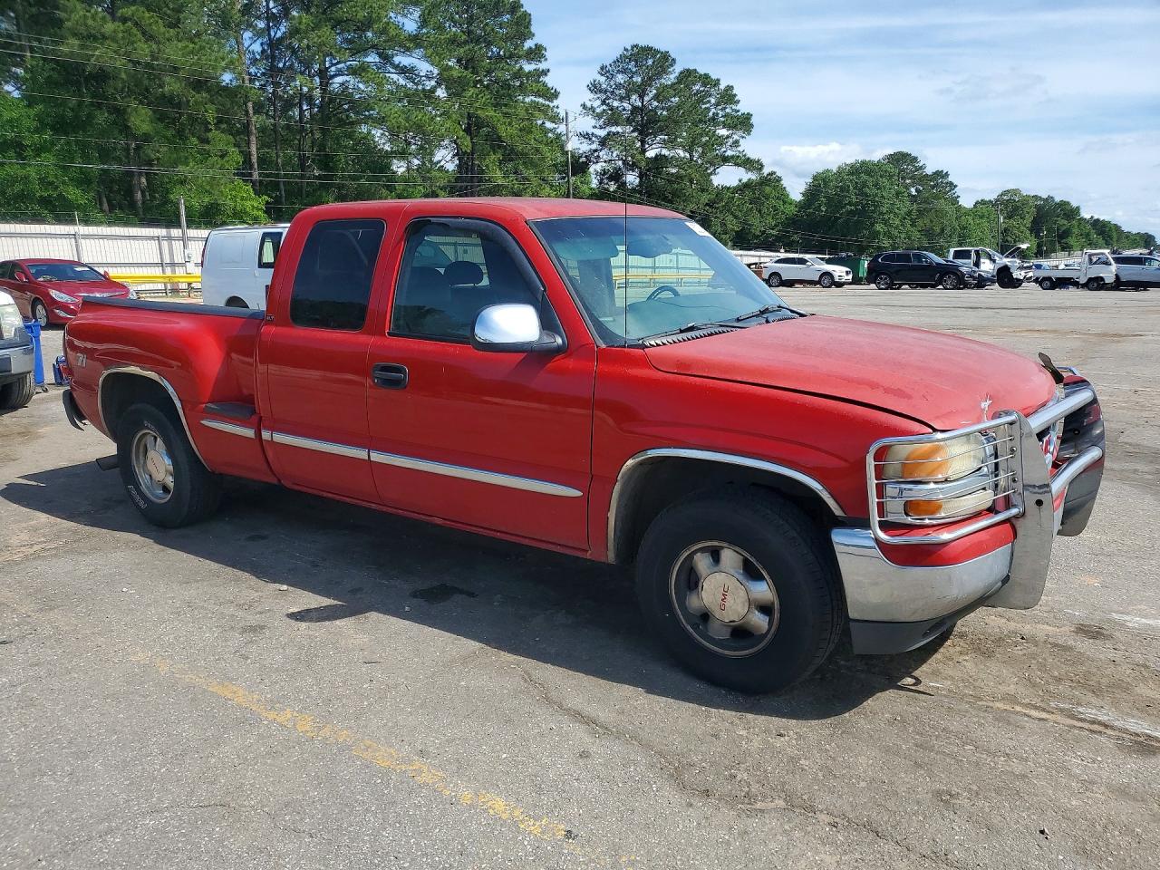2000 Gmc New Sierra K1500 Red vin: 2GTEK19T2Y1220775