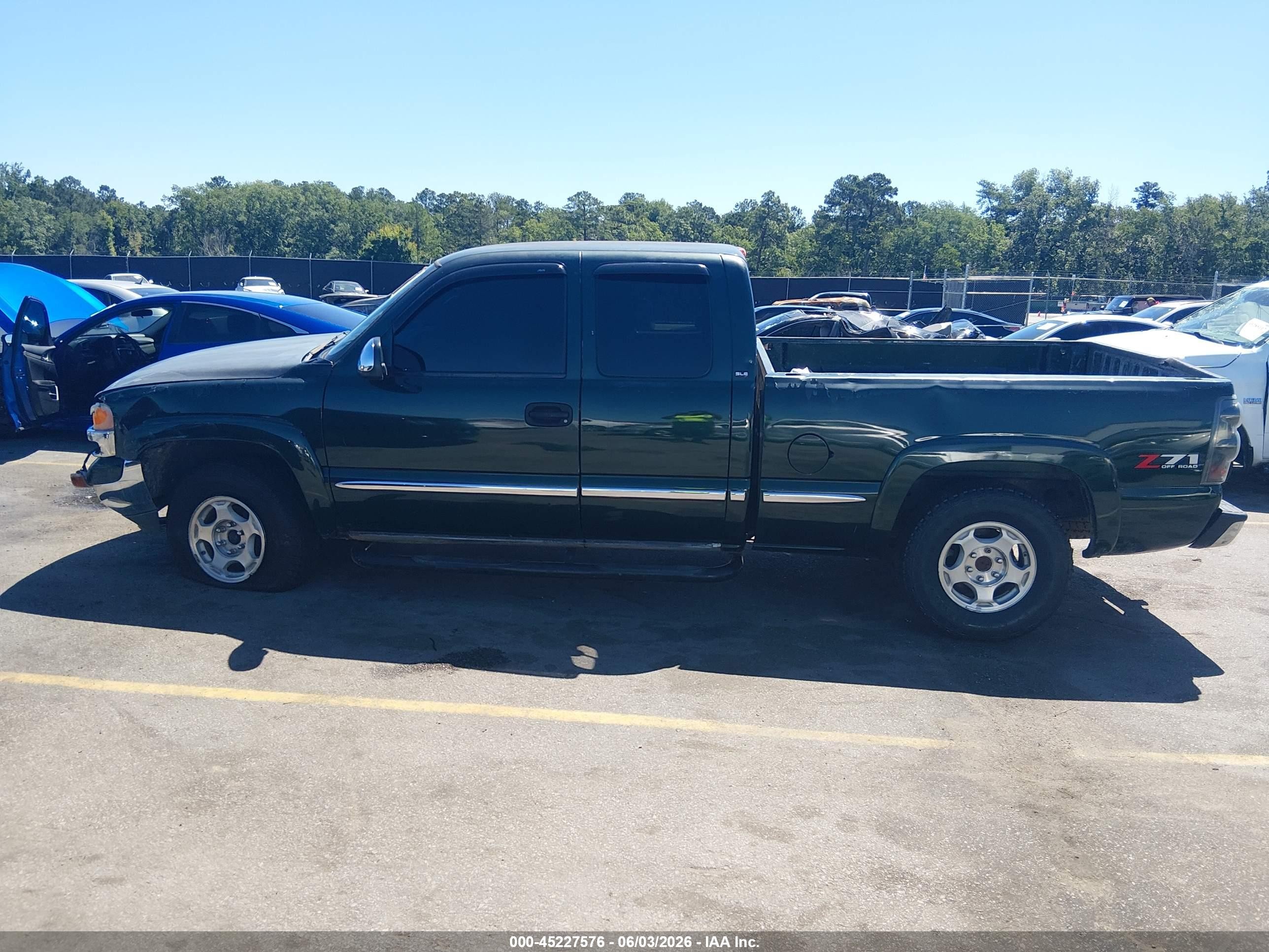 2001 Gmc Sierra 1500 Sl/sle Green vin: 2GTEK19T311315707