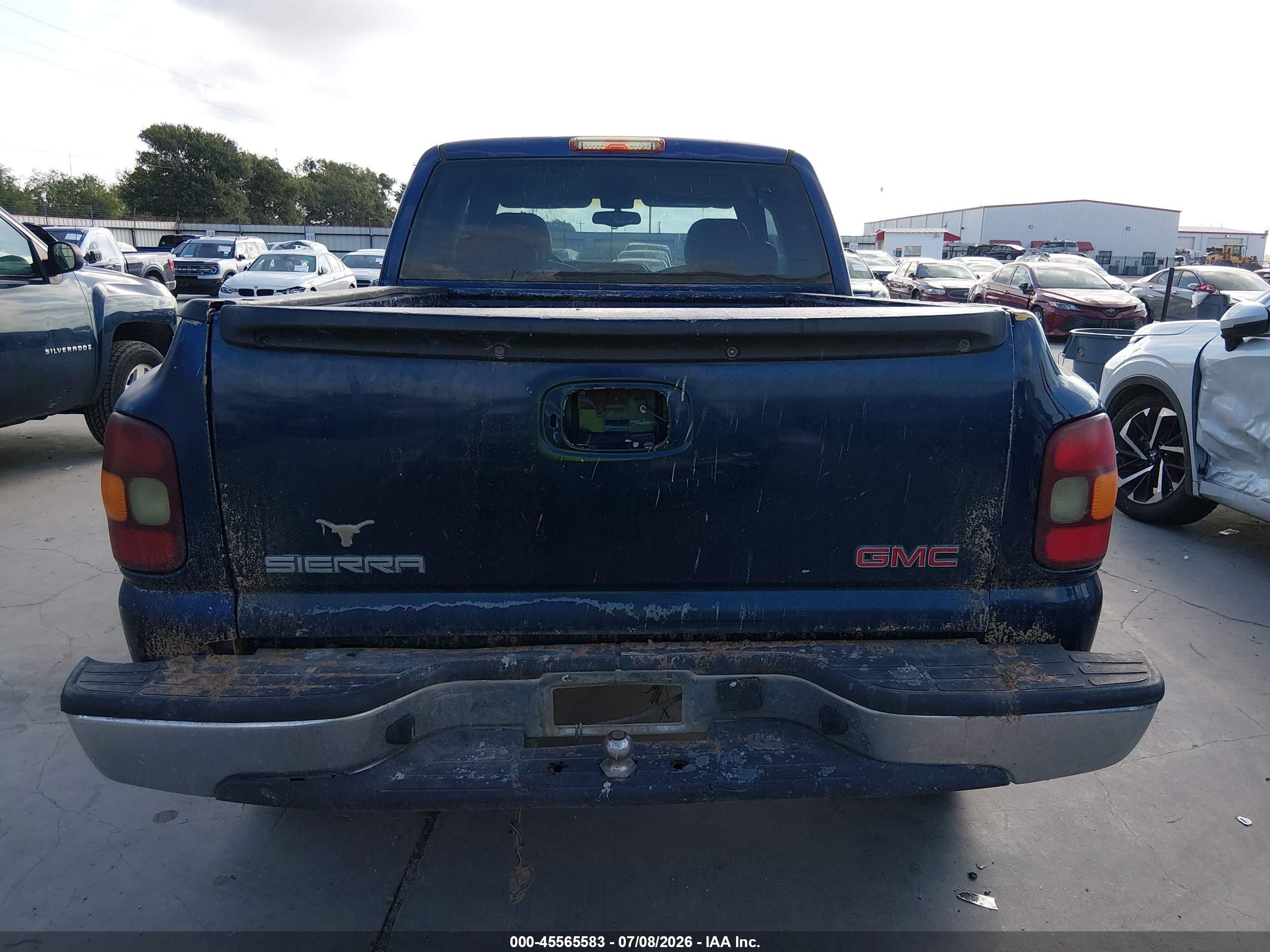 1999 Gmc New Sierra 1500 Sle Dark Blue vin: 2GTEK19T3X1546325