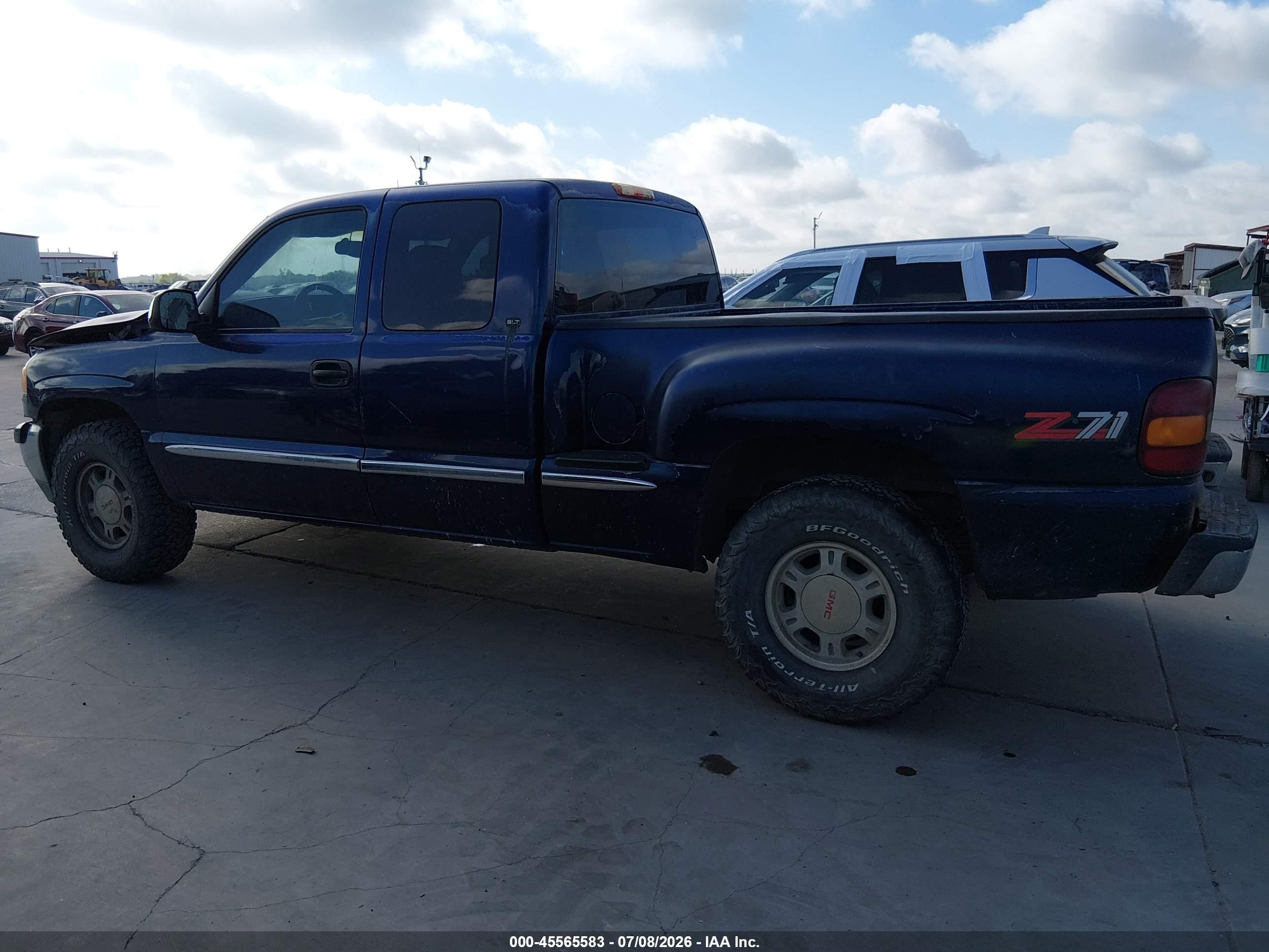 1999 Gmc New Sierra 1500 Sle Dark Blue vin: 2GTEK19T3X1546325