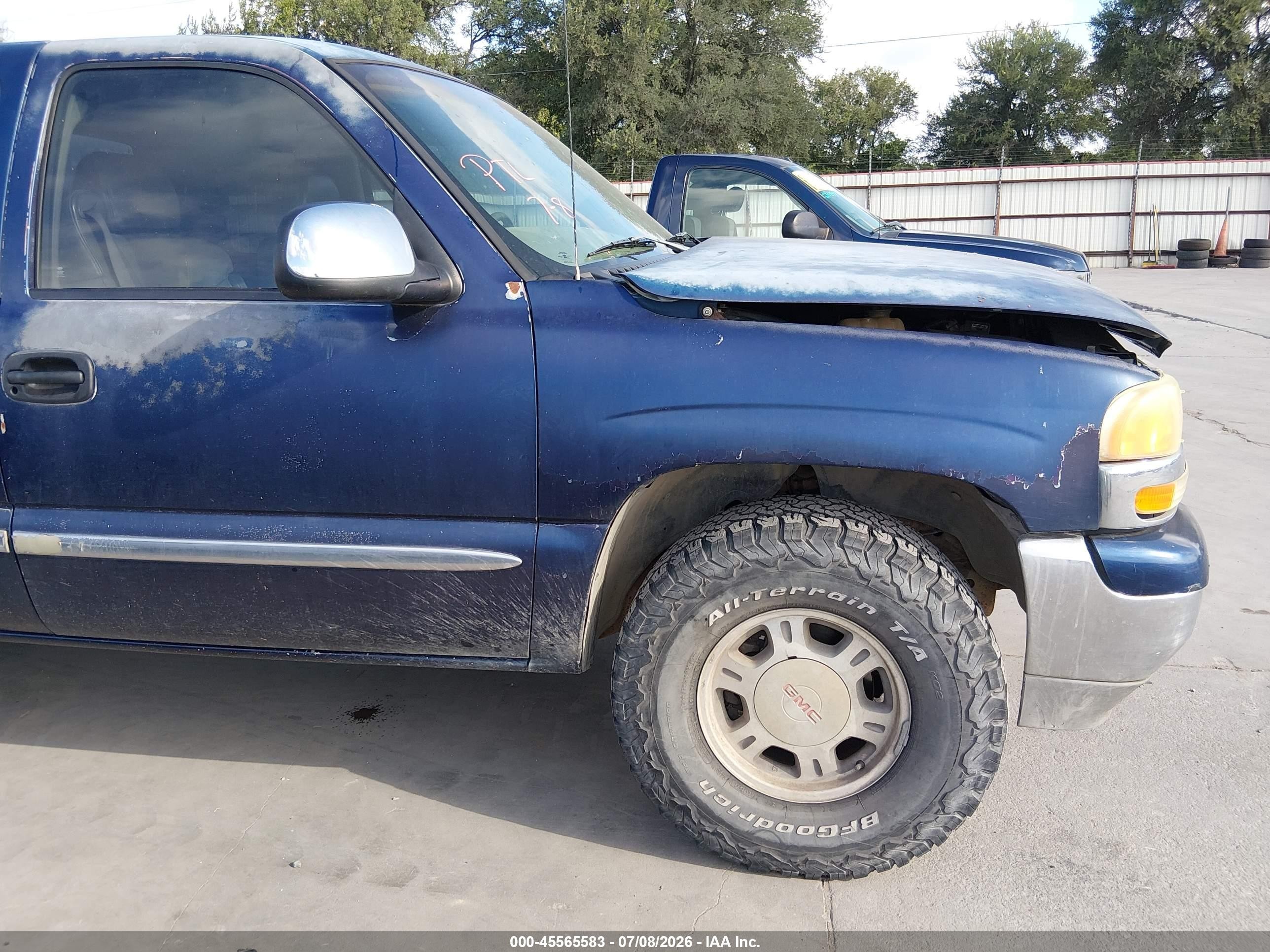 1999 Gmc New Sierra 1500 Sle Dark Blue vin: 2GTEK19T3X1546325