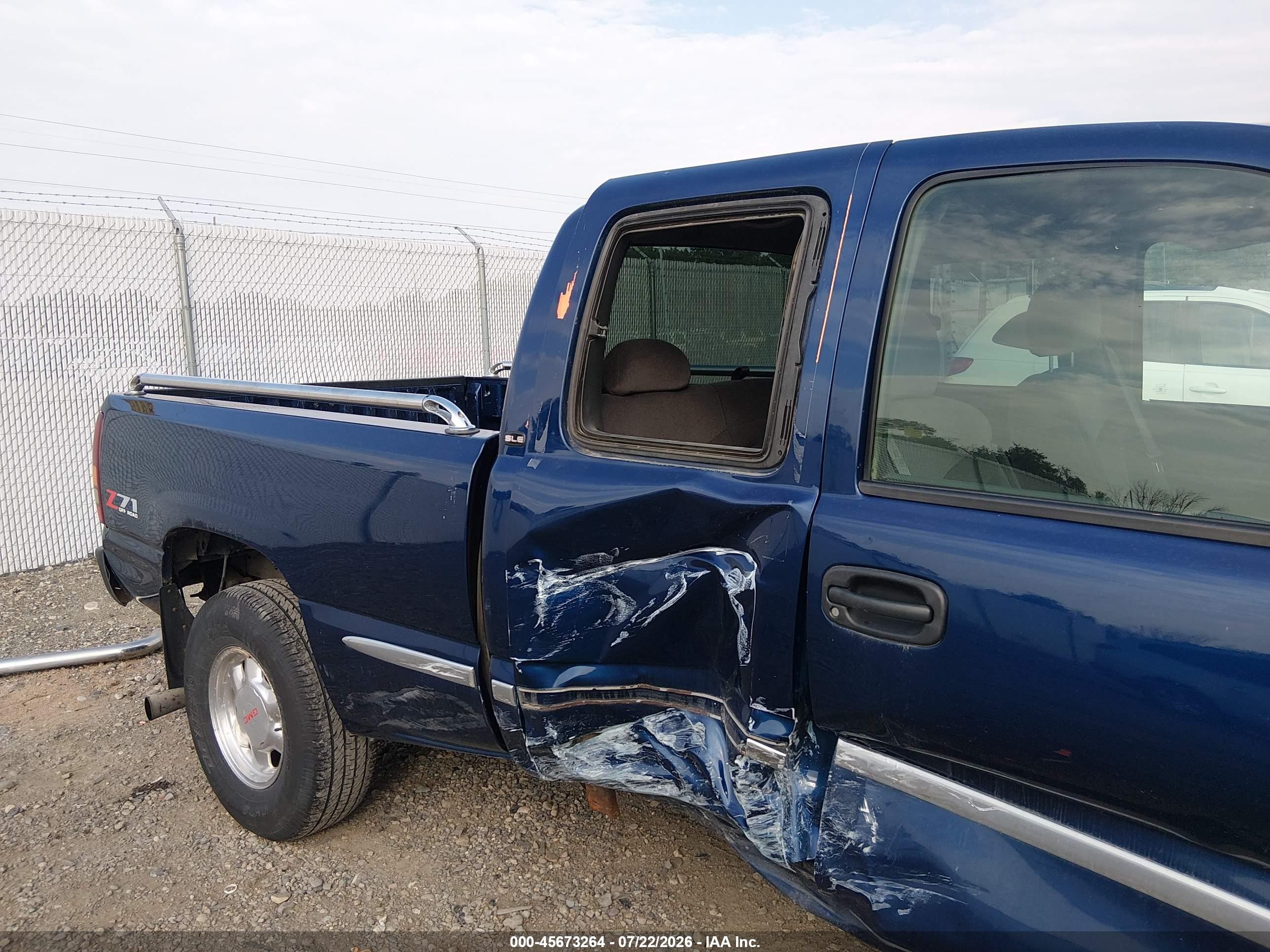 2002 Gmc Sierra 1500 Sle Dark Blue vin: 2GTEK19T421194686