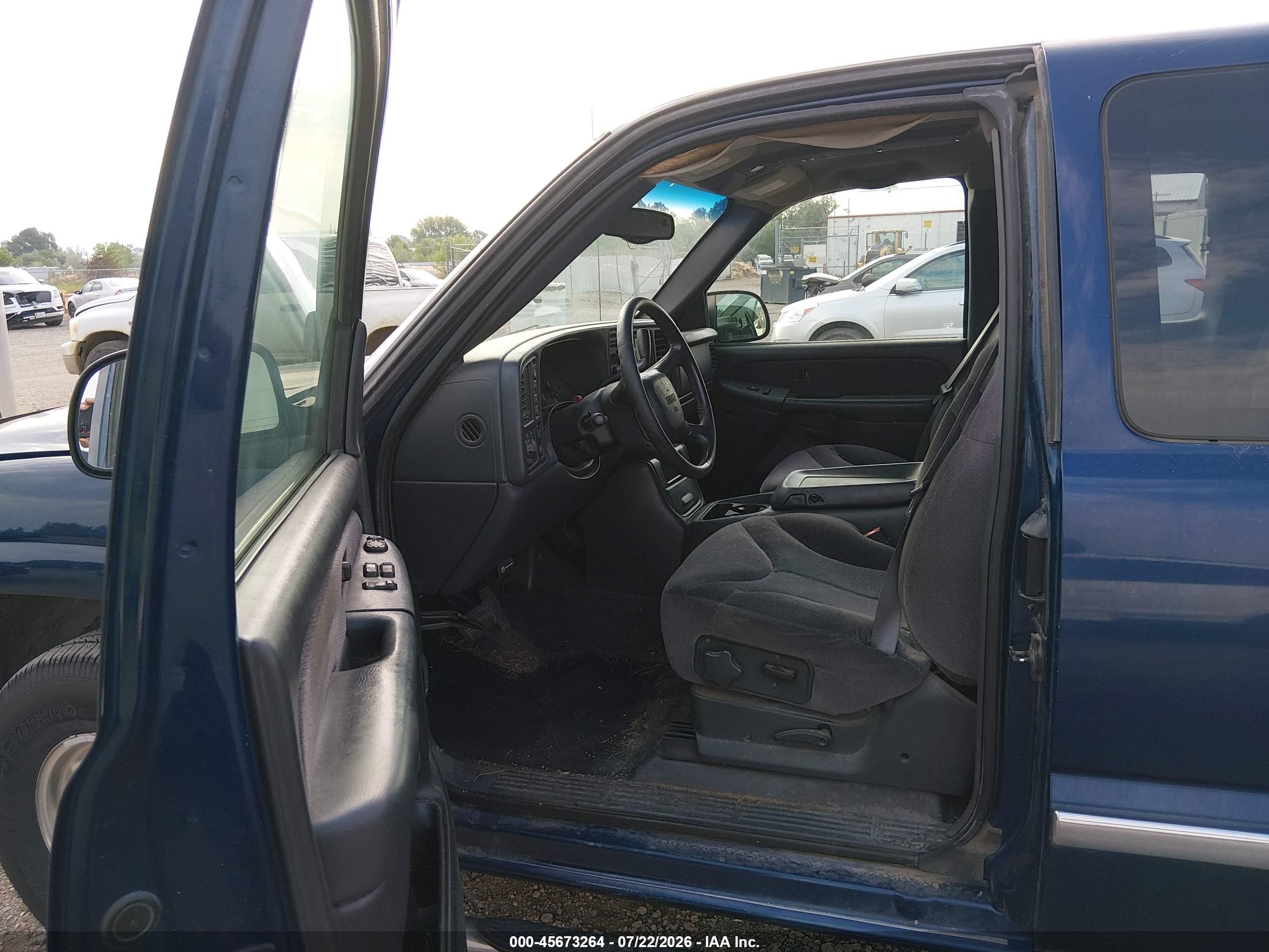 2002 Gmc Sierra 1500 Sle Dark Blue vin: 2GTEK19T421194686