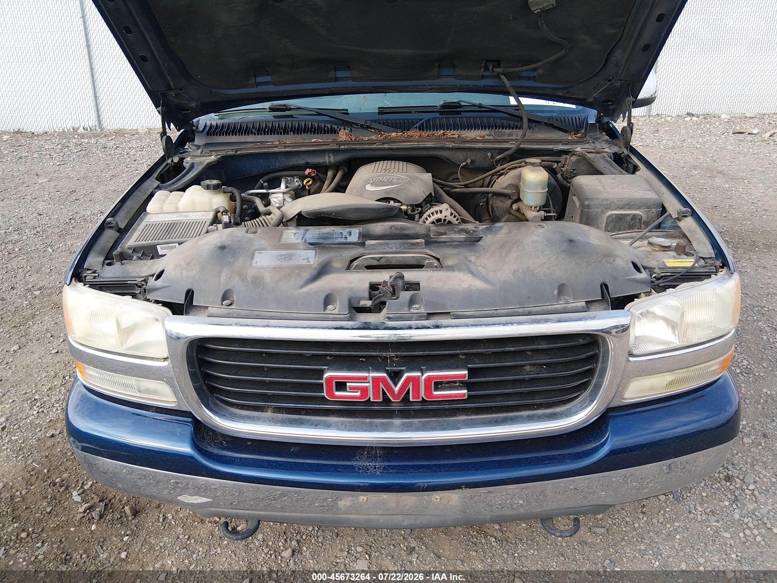 2002 Gmc Sierra 1500 Sle Dark Blue vin: 2GTEK19T421194686