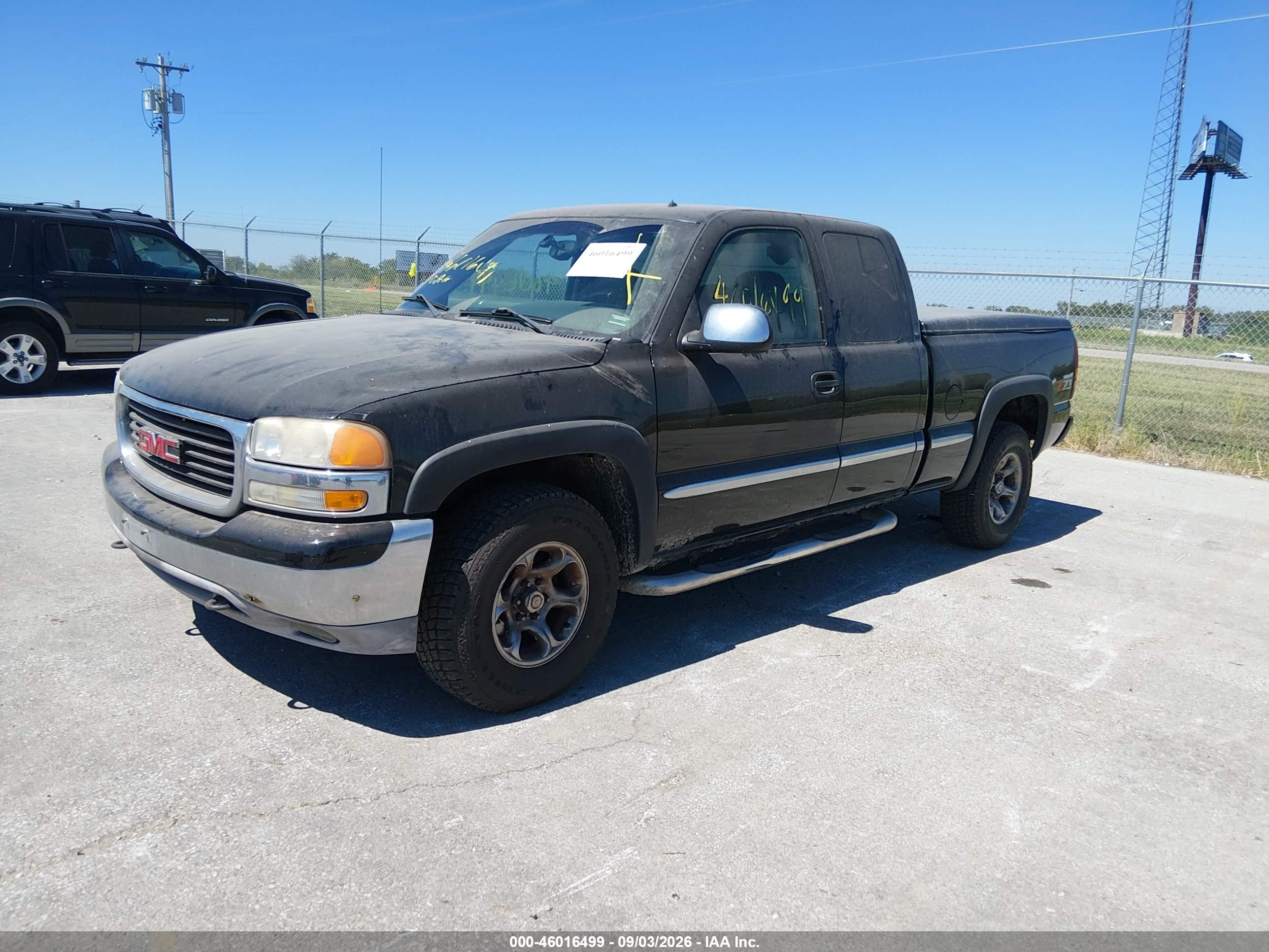 2002 Gmc Sierra 1500 Sle Black vin: 2GTEK19T421231607