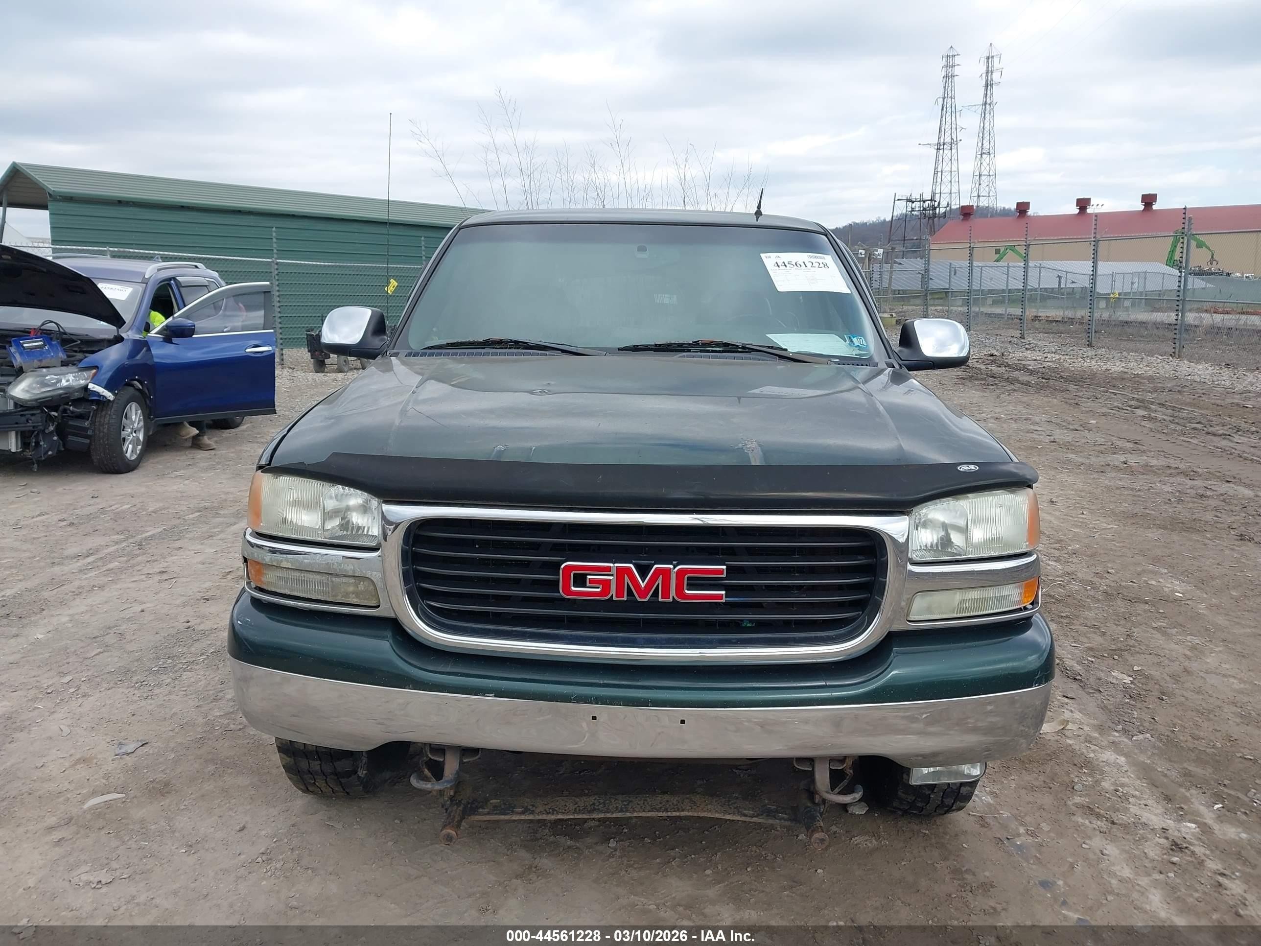 2002 Gmc Sierra 1500 Sle Зеленый vin: 2GTEK19T421296425