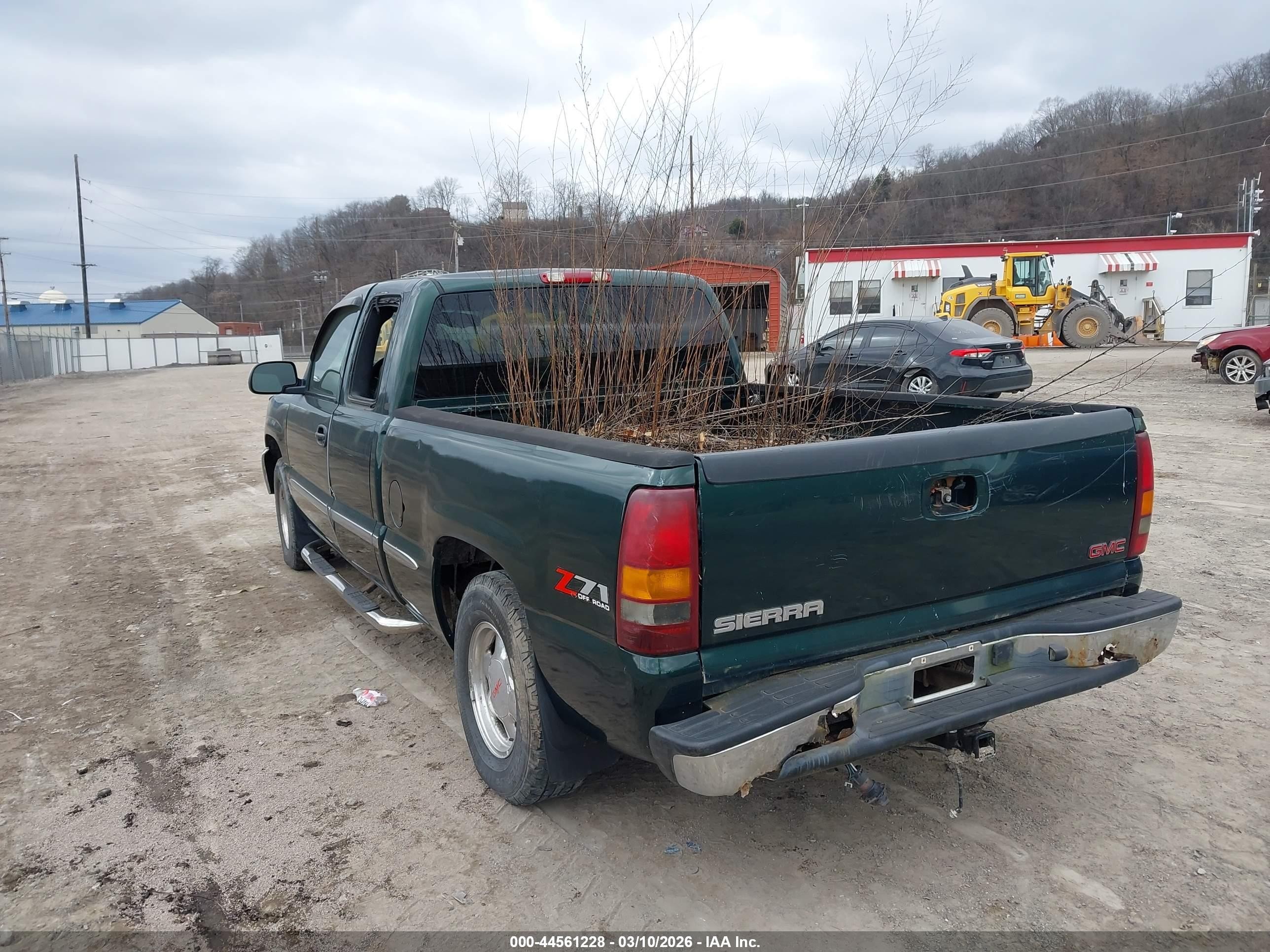 2002 Gmc Sierra 1500 Sle Зеленый vin: 2GTEK19T421296425