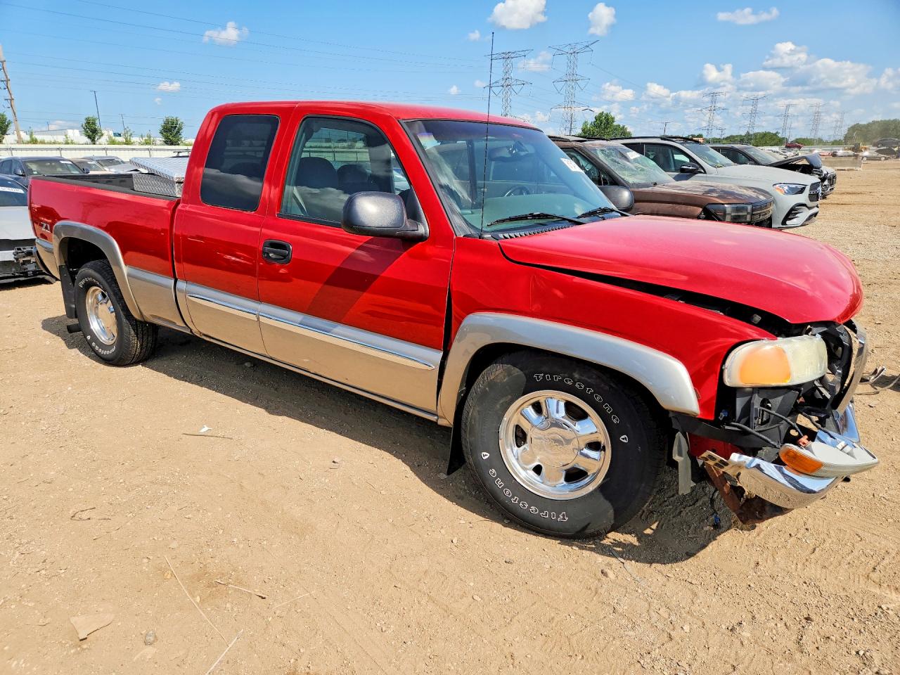 2003 Gmc New Sierra K1500 Red vin: 2GTEK19T531283300