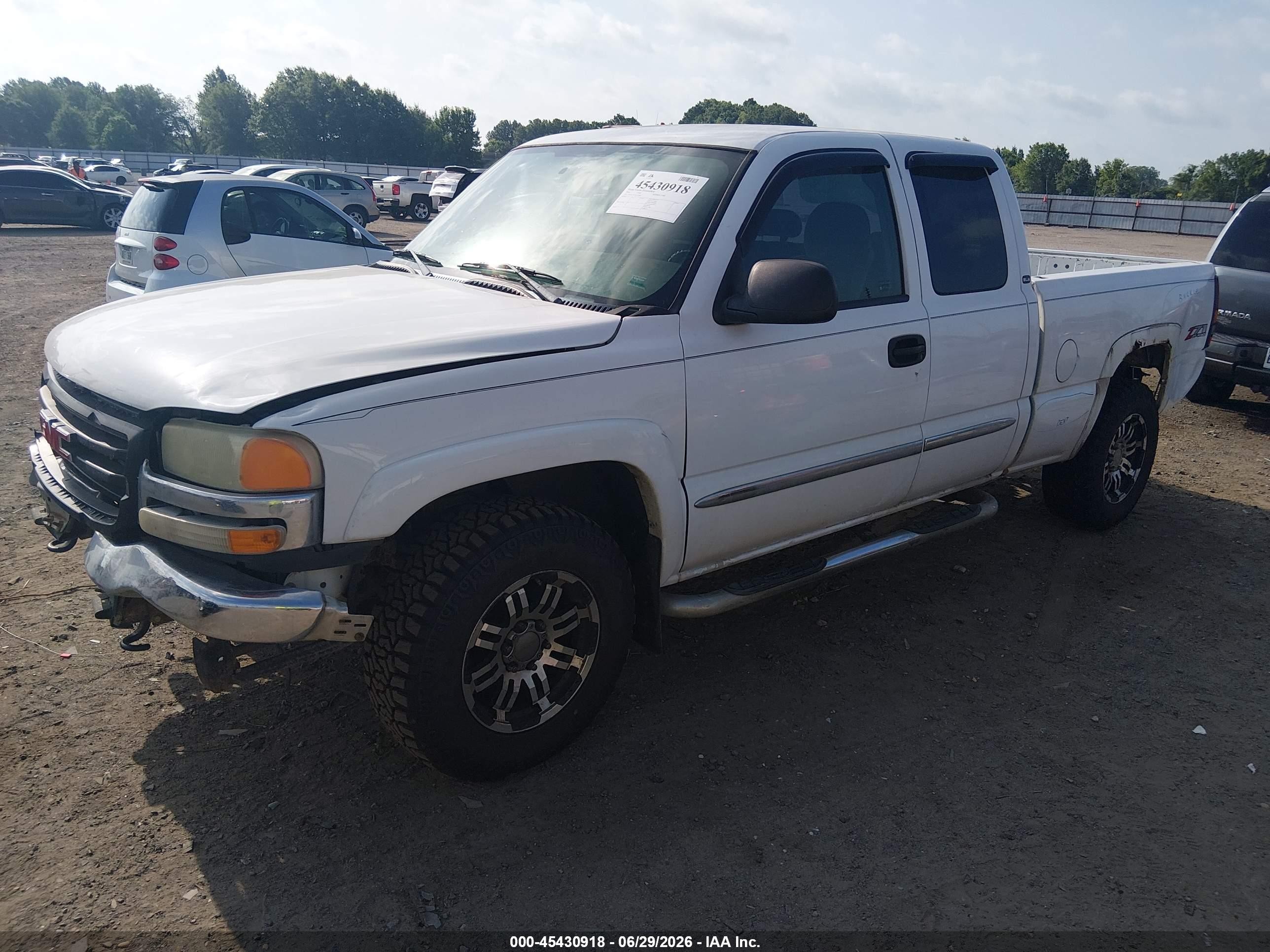 2004 Gmc Sierra 1500 Sle White vin: 2GTEK19T541271889