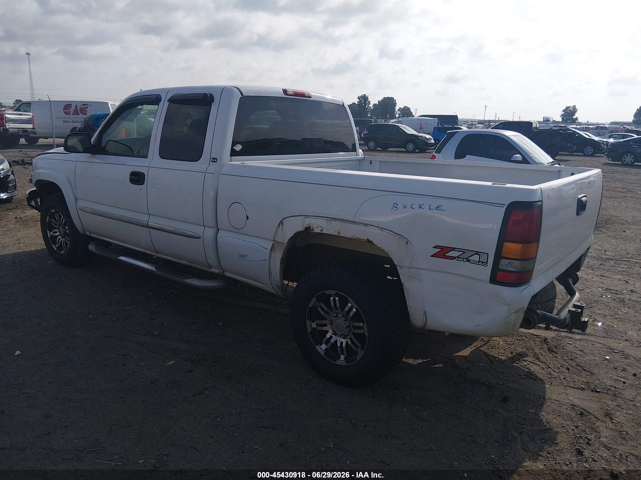2004 Gmc Sierra 1500 Sle White vin: 2GTEK19T541271889