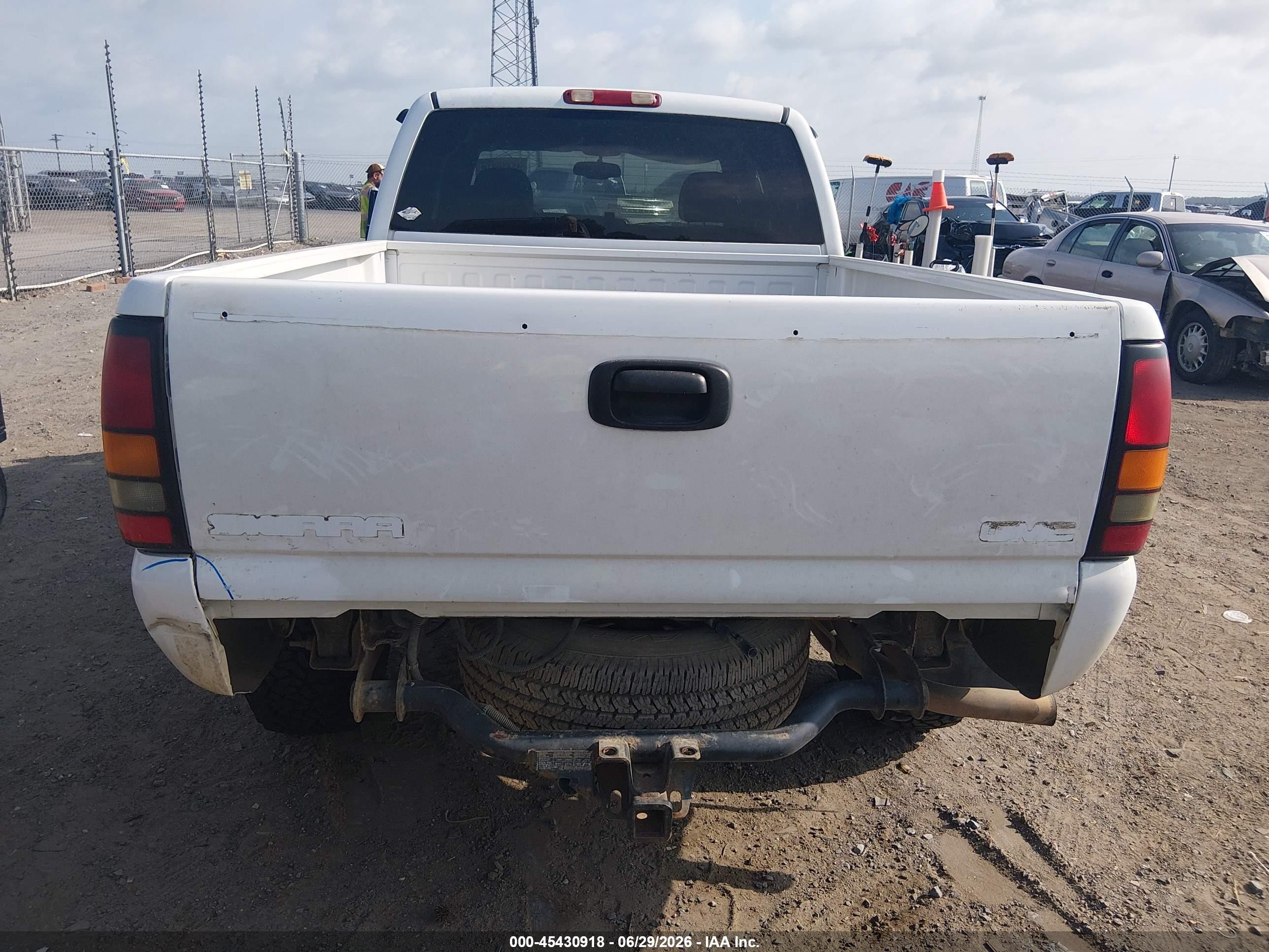 2004 Gmc Sierra 1500 Sle White vin: 2GTEK19T541271889