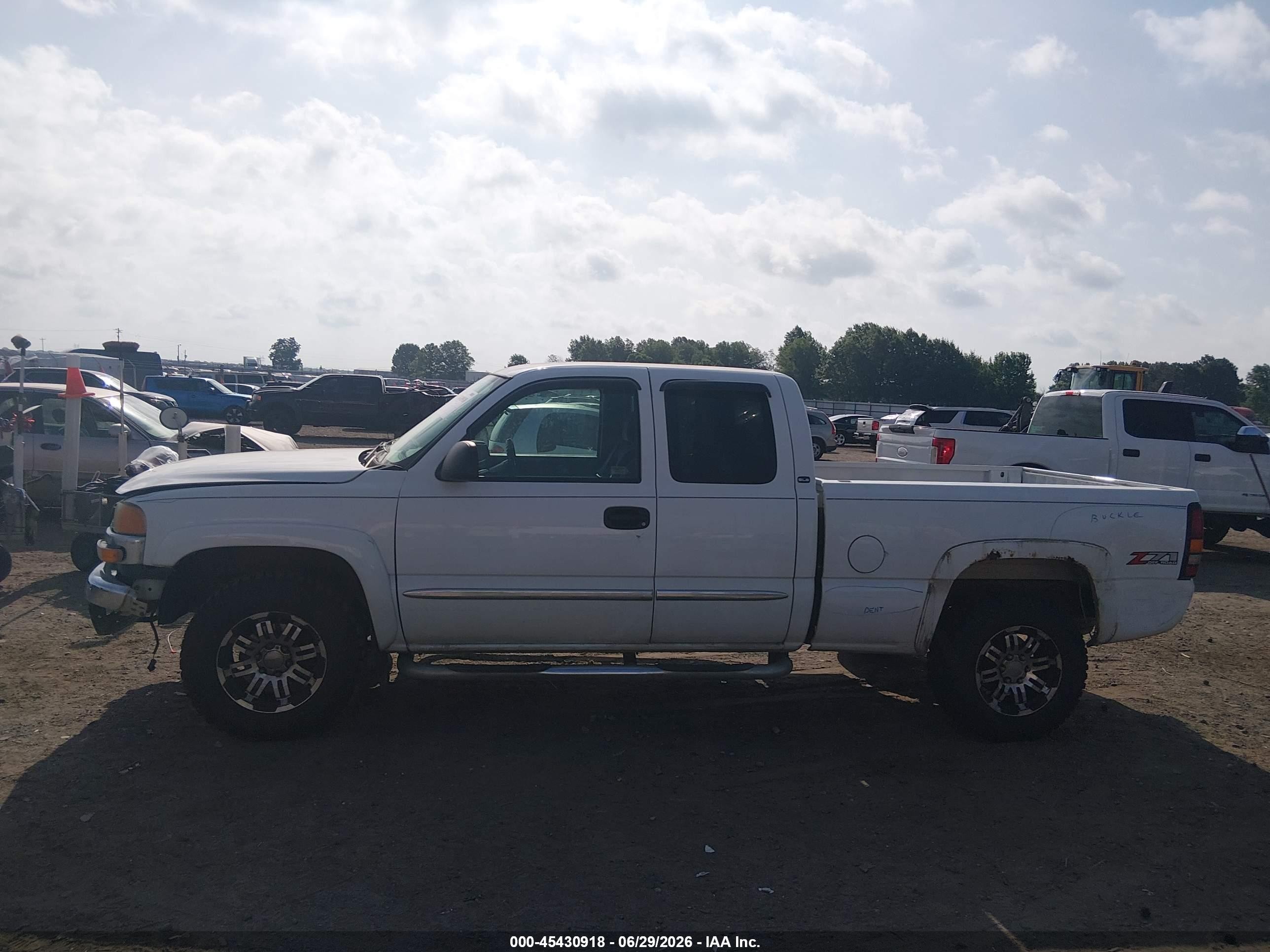 2004 Gmc Sierra 1500 Sle White vin: 2GTEK19T541271889