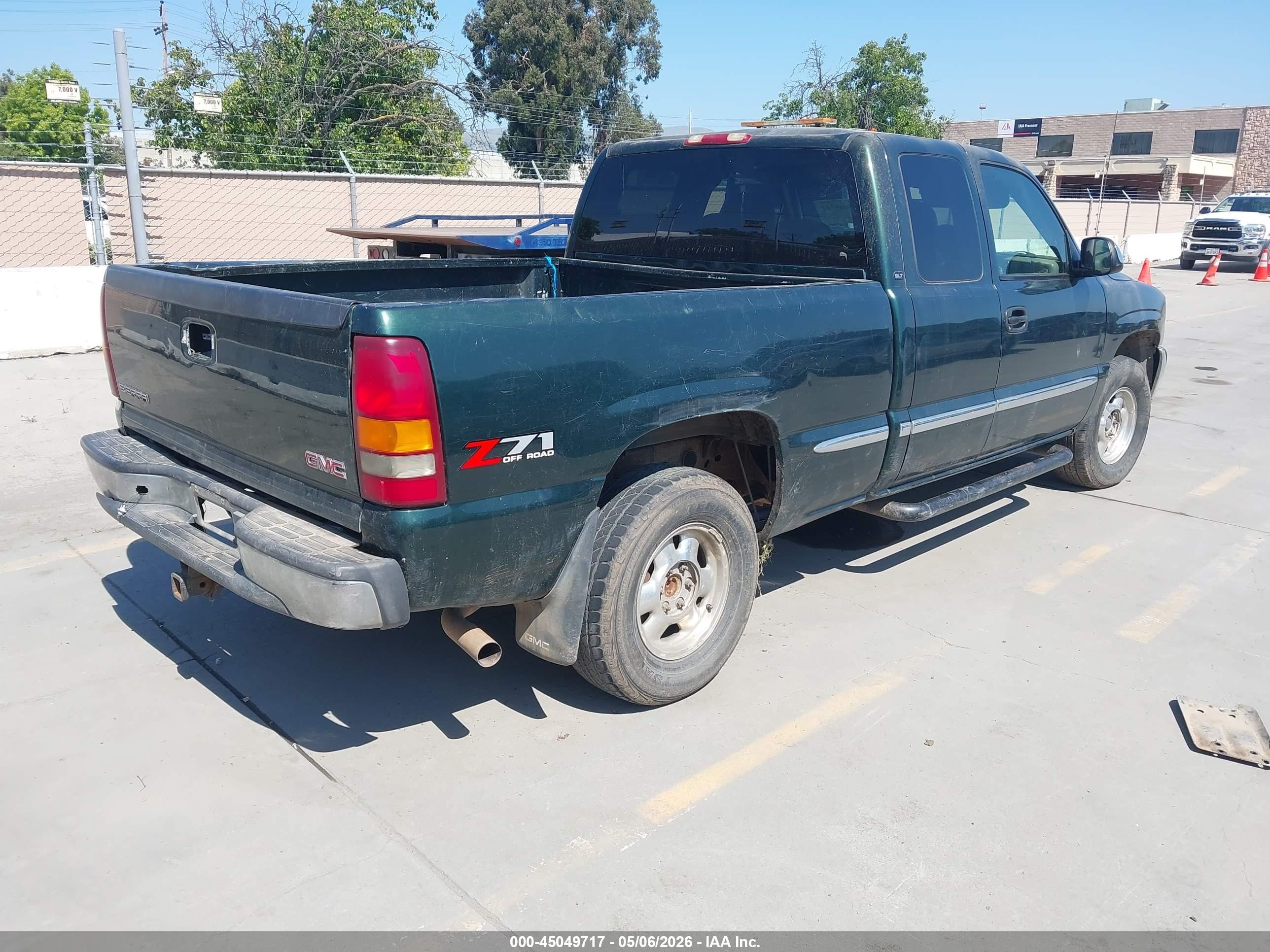 2001 Gmc Sierra 1500 Sle Green vin: 2GTEK19T611201622