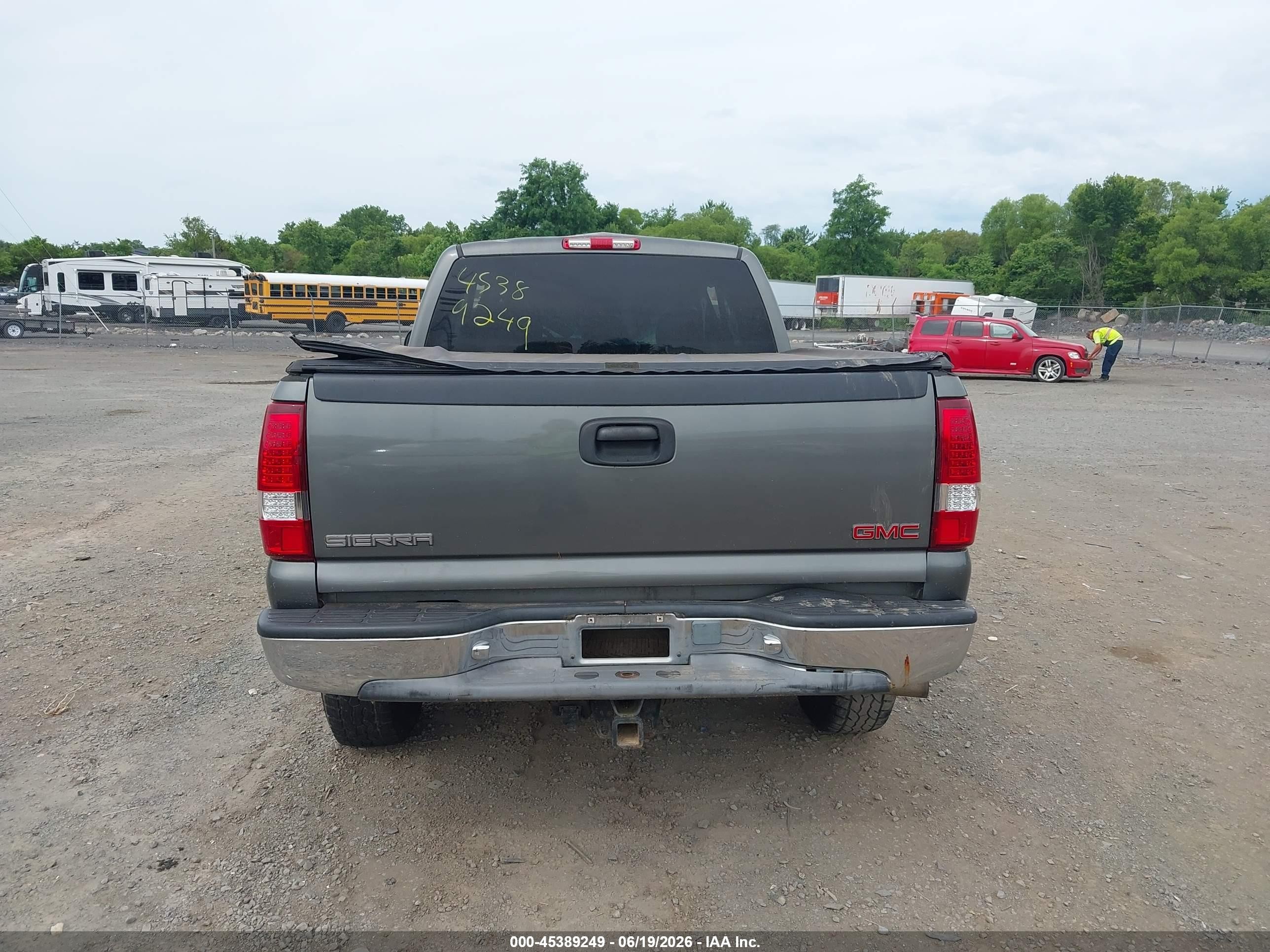 2001 Gmc Sierra 1500 Sle Gray vin: 2GTEK19T711228814