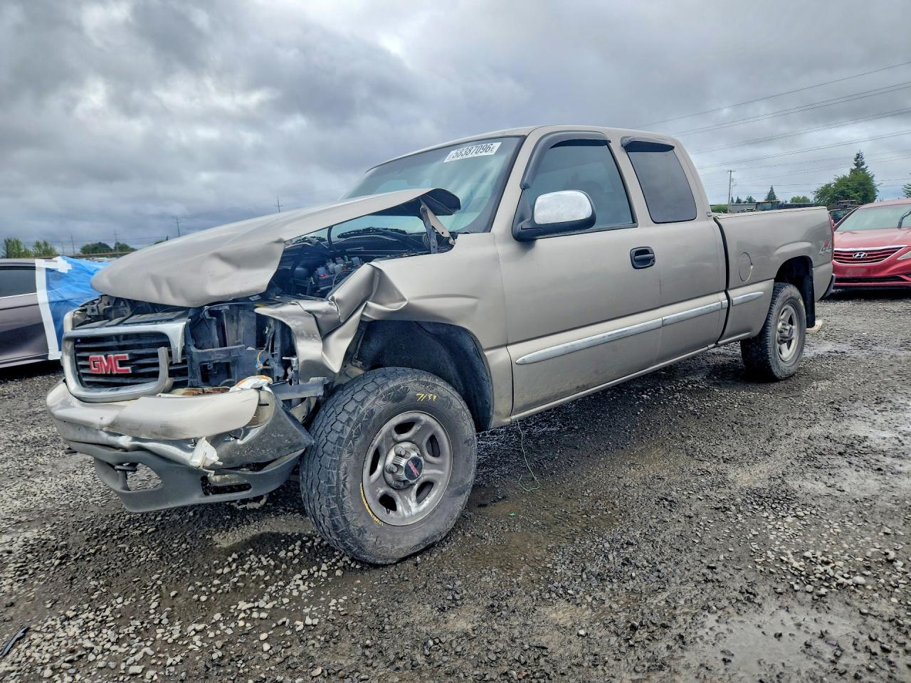 2001 Gmc New Sierra K1500 Silver vin: 2GTEK19T711348483