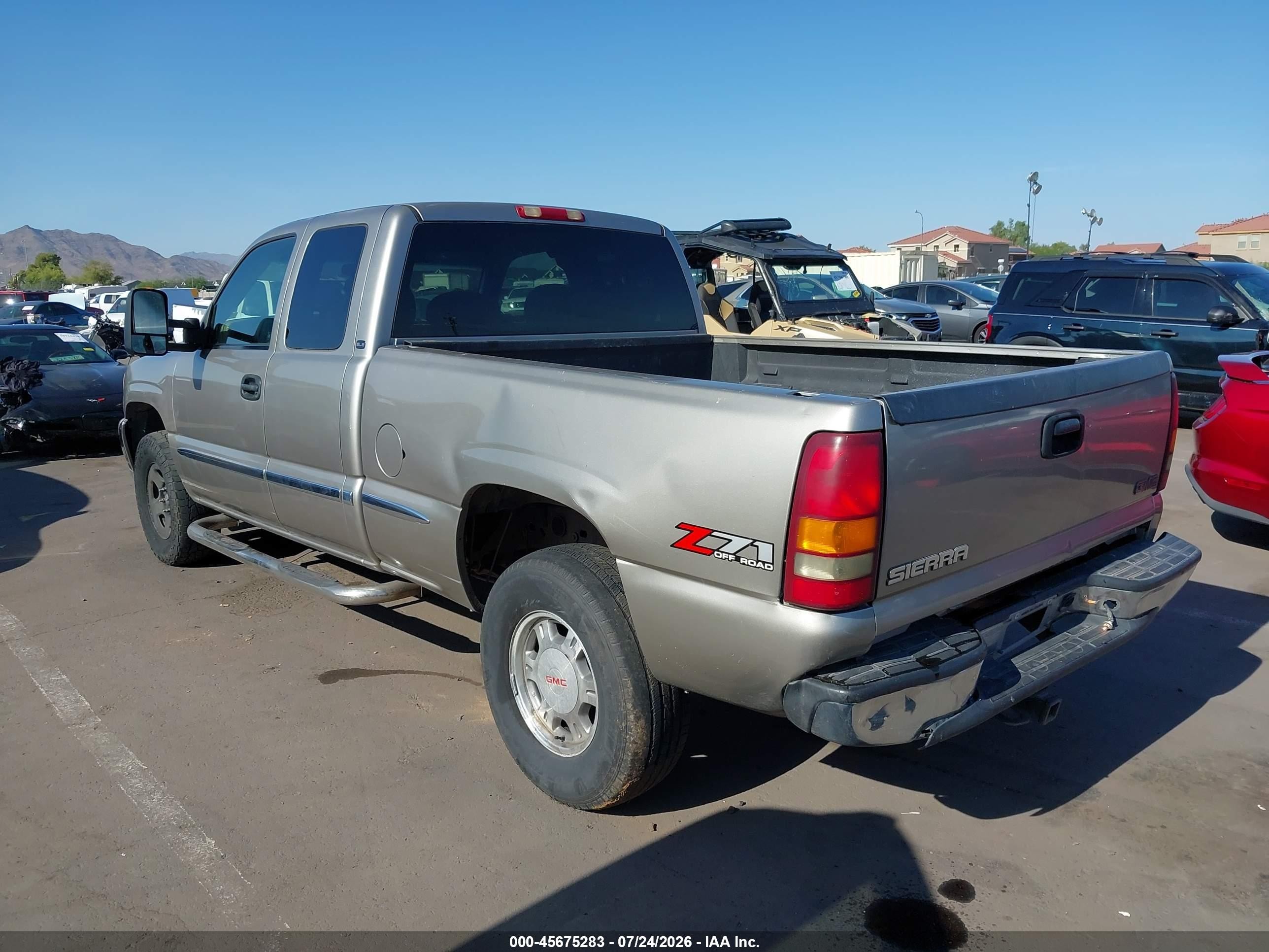 2002 Gmc Sierra 1500 Sle Коричневый vin: 2GTEK19T721250717