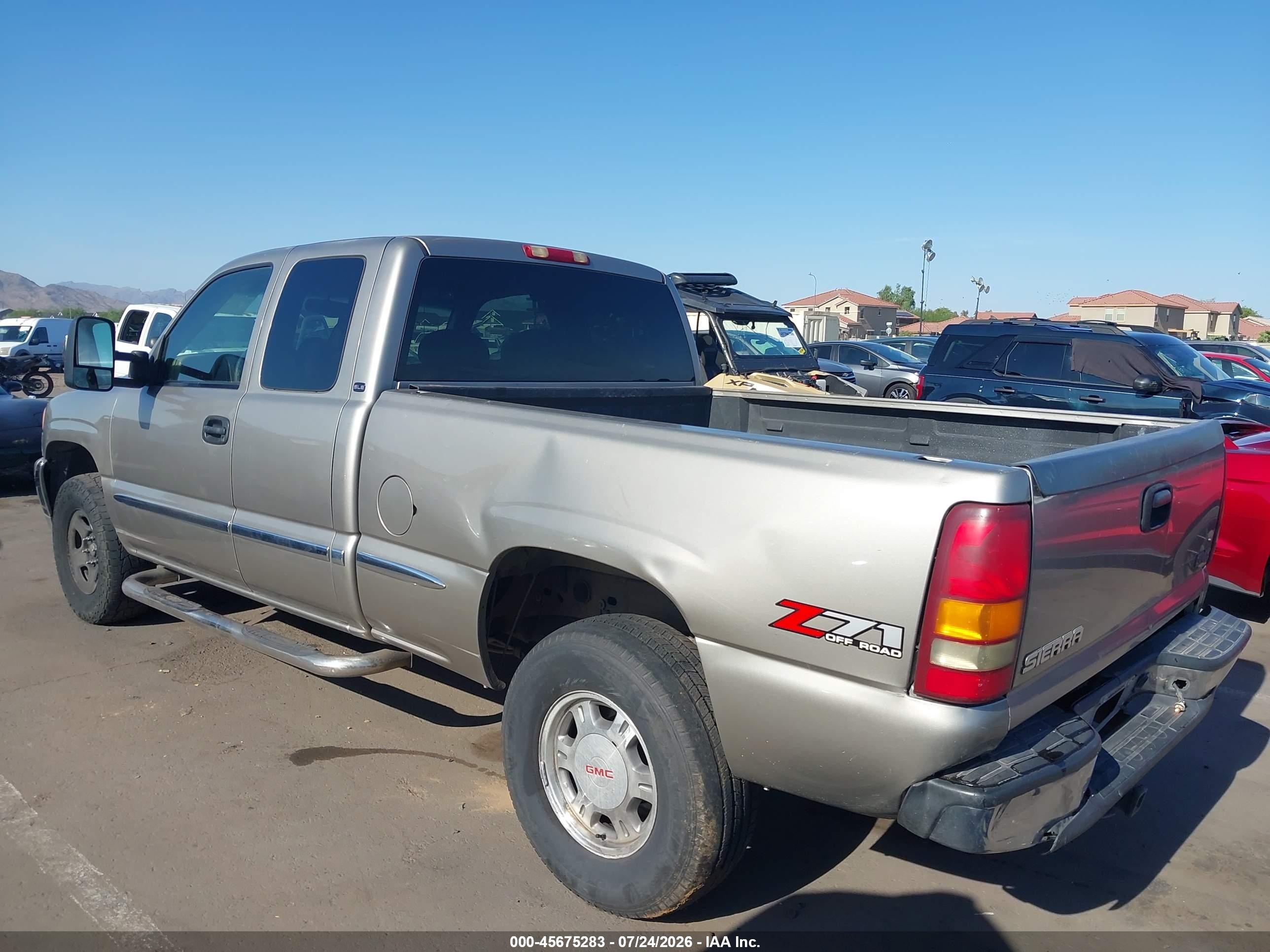 2002 Gmc Sierra 1500 Sle Коричневый vin: 2GTEK19T721250717