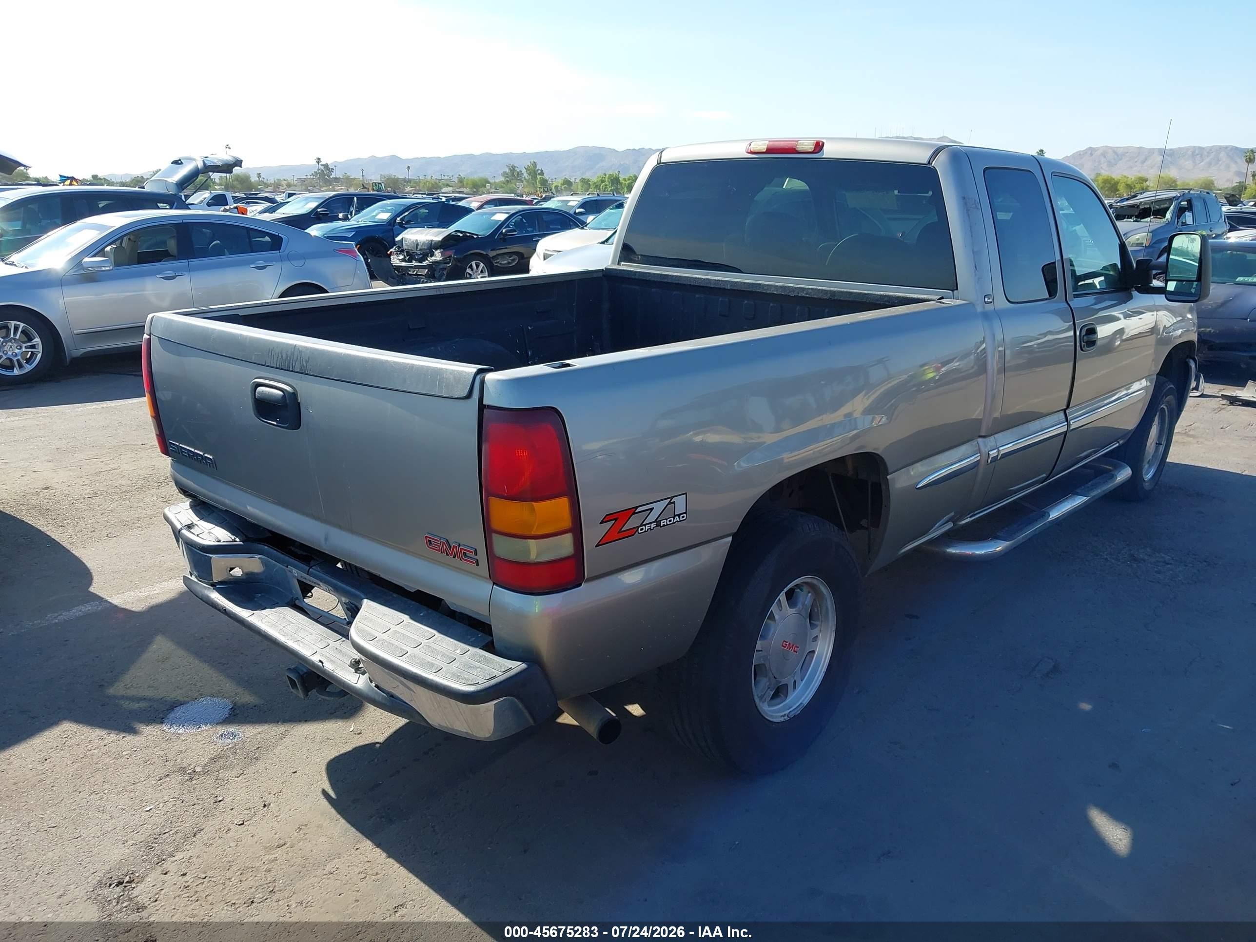 2002 Gmc Sierra 1500 Sle Коричневый vin: 2GTEK19T721250717