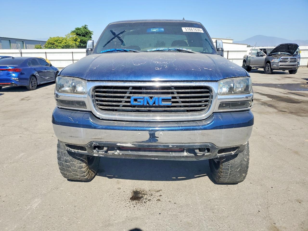 2002 Gmc New Sierra K1500 Blue vin: 2GTEK19T721266092