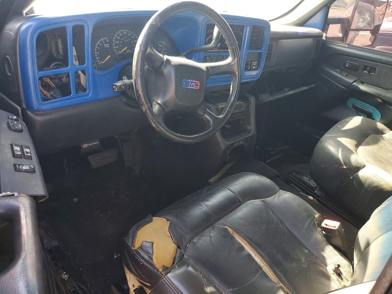 2002 Gmc New Sierra K1500 Blue vin: 2GTEK19T721266092