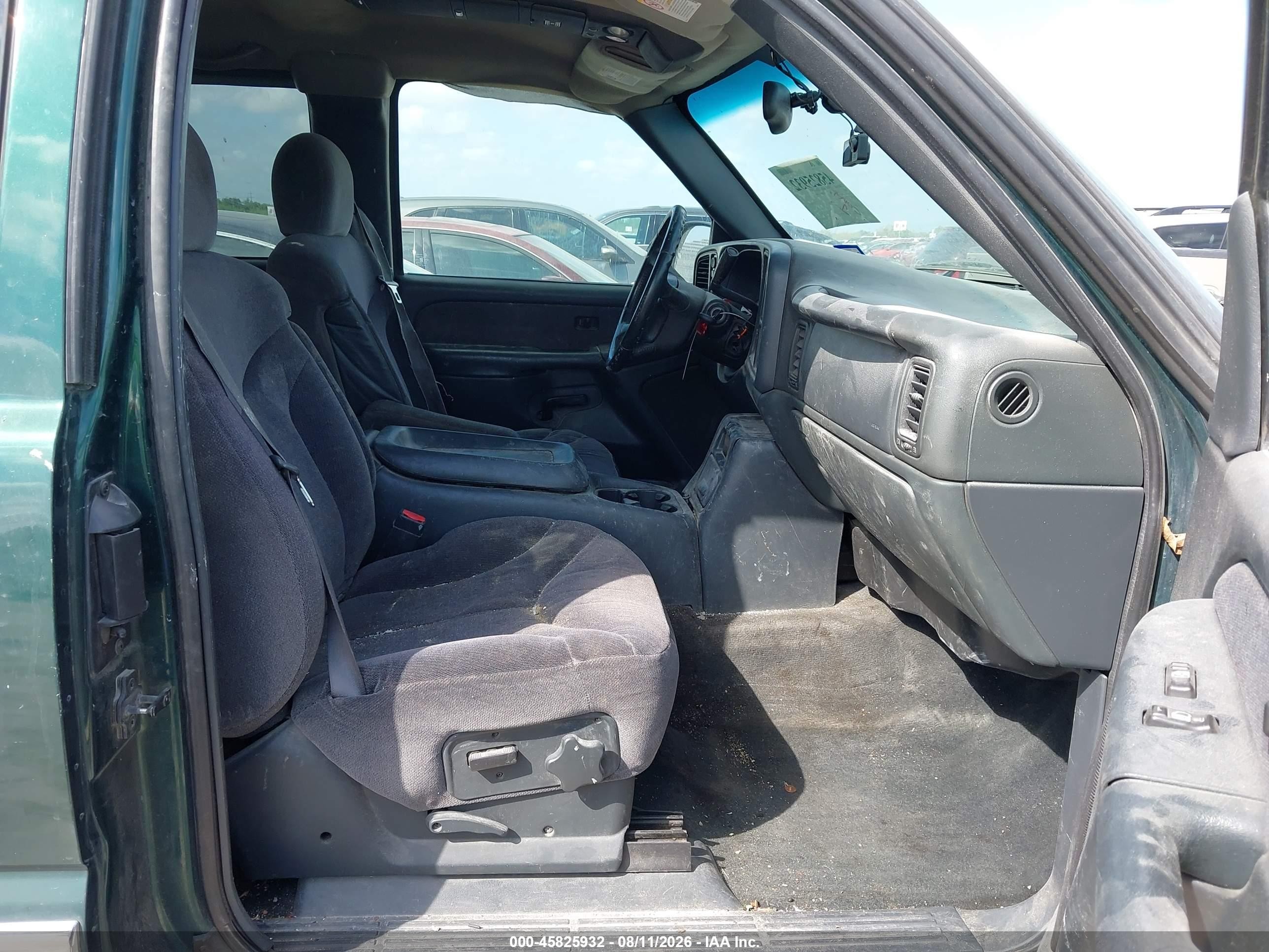 2002 Gmc Sierra 1500 Sle Green vin: 2GTEK19T821231383