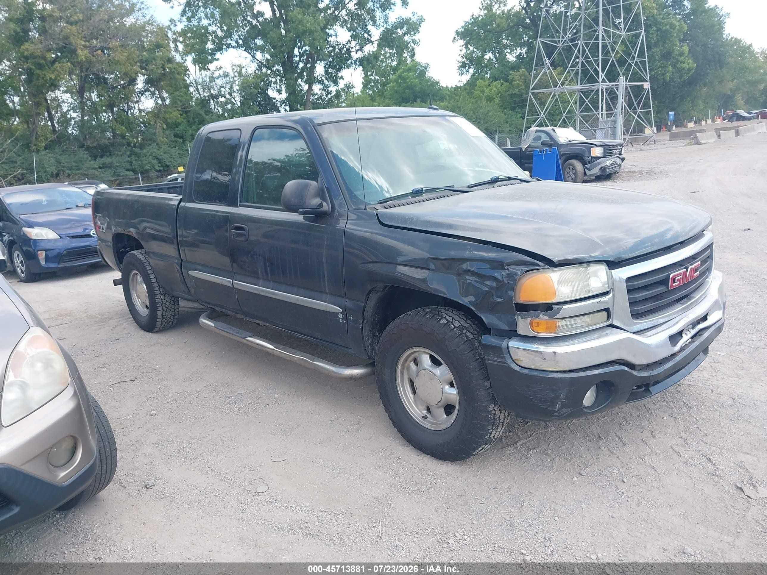 2003 Gmc Sierra 1500 Slt Gray vin: 2GTEK19T831407382