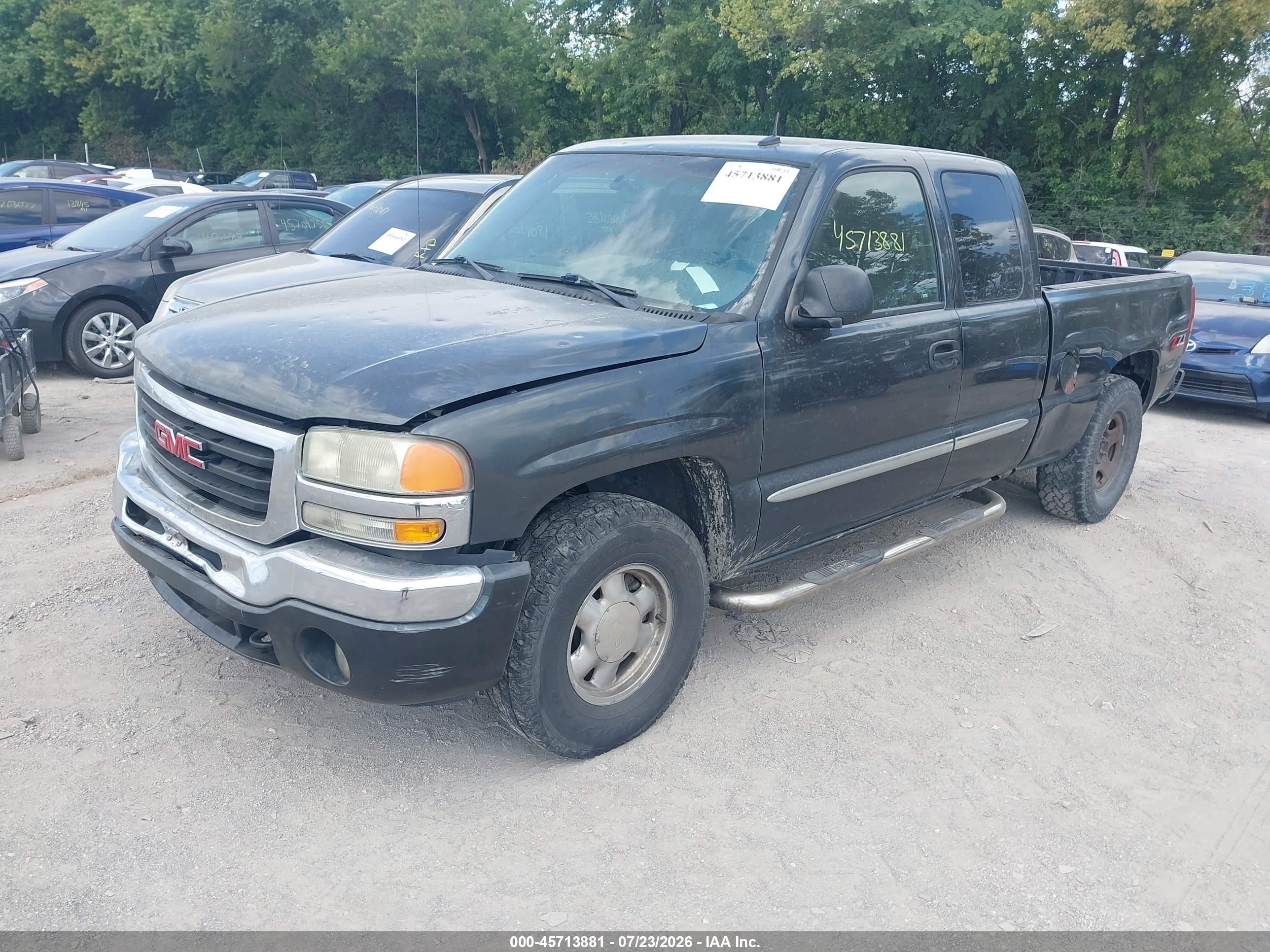2003 Gmc Sierra 1500 Slt Gray vin: 2GTEK19T831407382