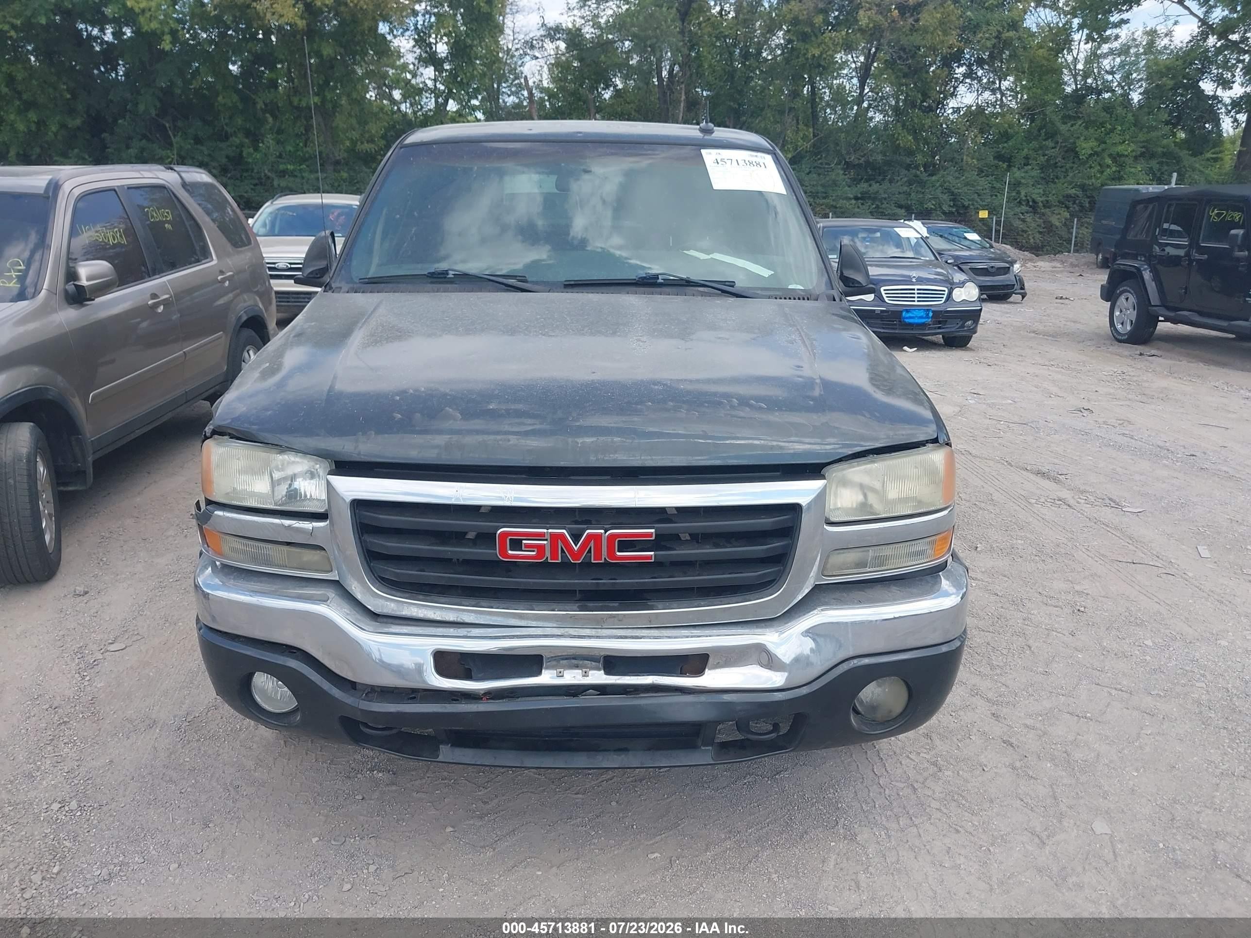 2003 Gmc Sierra 1500 Slt Gray vin: 2GTEK19T831407382