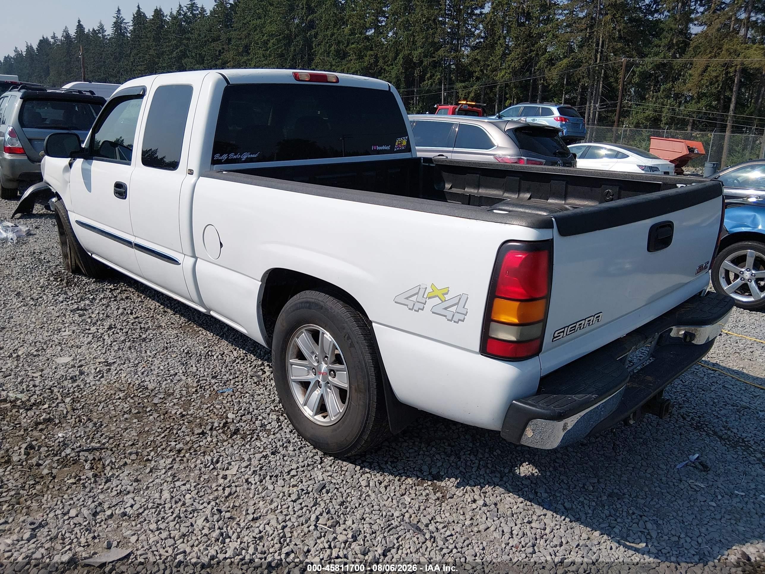 2004 Gmc Sierra 1500 Slt White vin: 2GTEK19T841158731